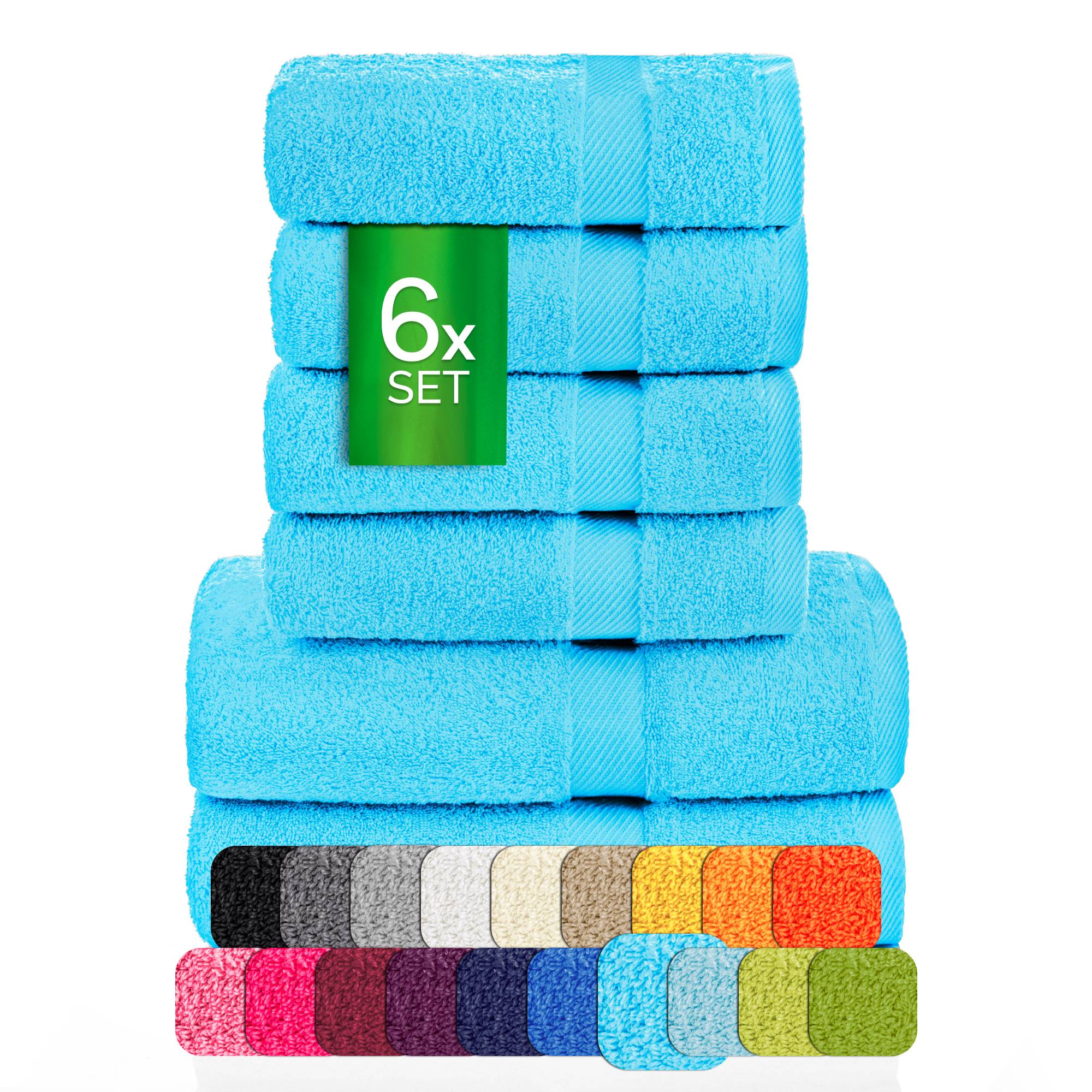 Handtücher Duschtücher Set - etérea Carli 6er Set 100% Baumwolle - Soft & Weich - Bild 68 von 78