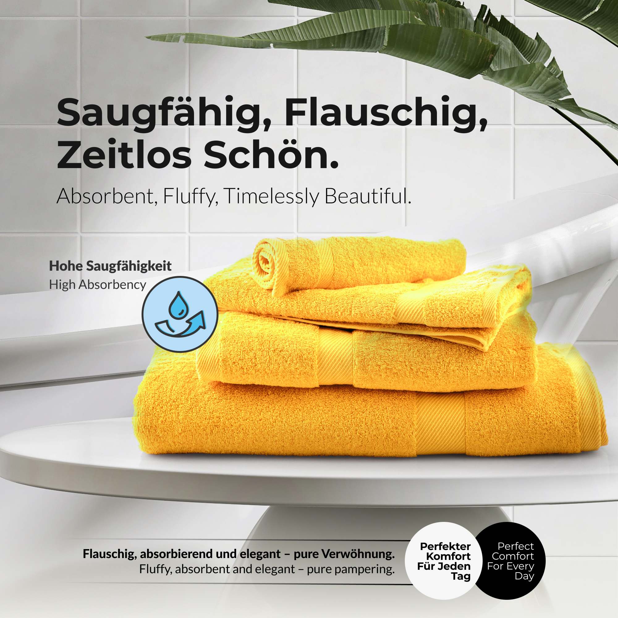 Handtücher Duschtücher Set - etérea Carli 6er Set 100% Baumwolle - Soft & Weich - Bild 5 von 78