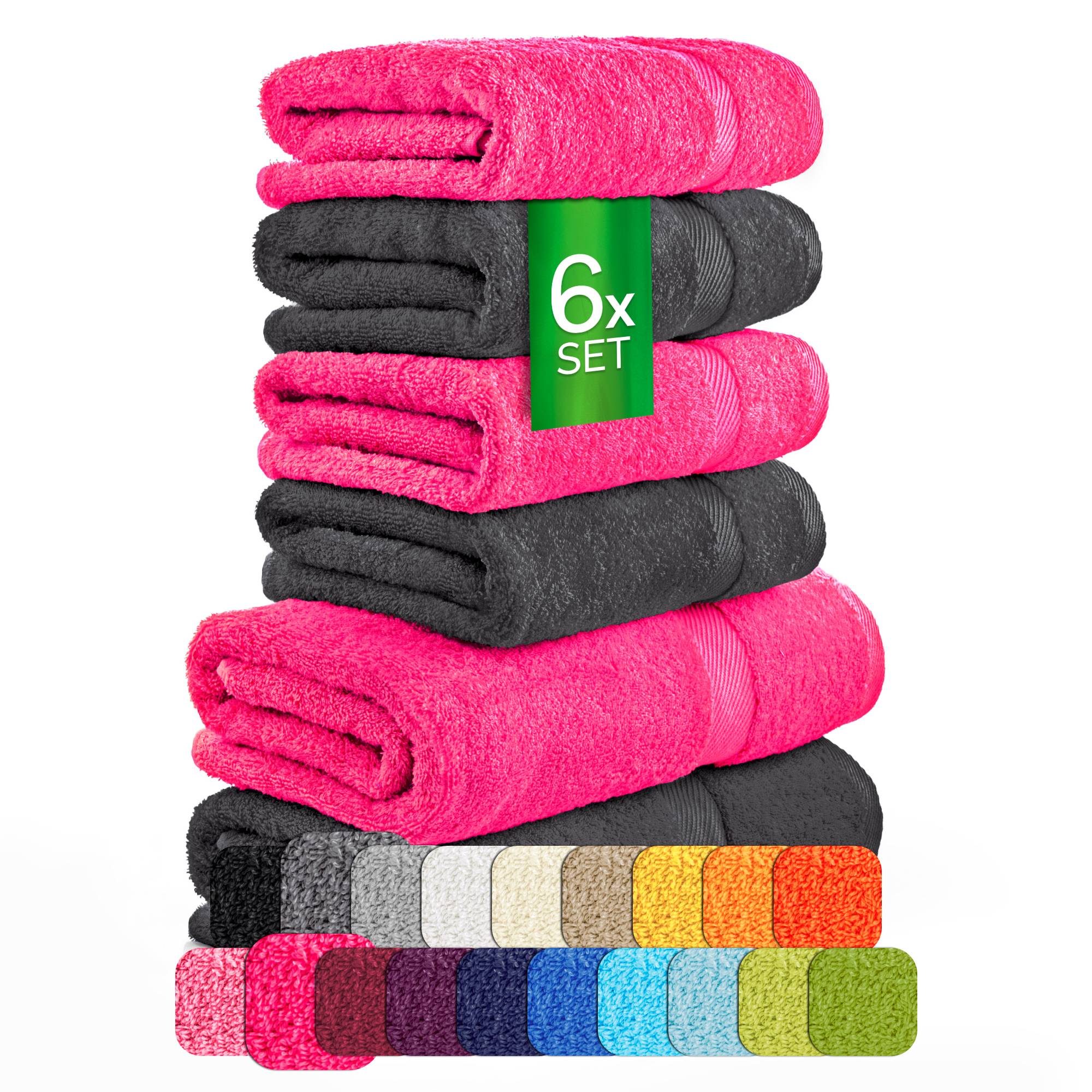 Handtücher Duschtücher Set - etérea Carli 6er Set 100% Baumwolle - Soft & Weich - Bild 14 von 78