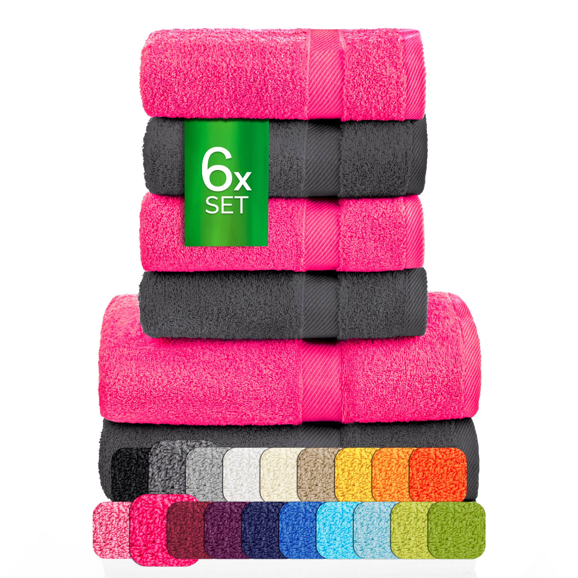 Handtücher Duschtücher Set - etérea Carli 6er Set 100% Baumwolle - Soft & Weich - Bild 15 von 78