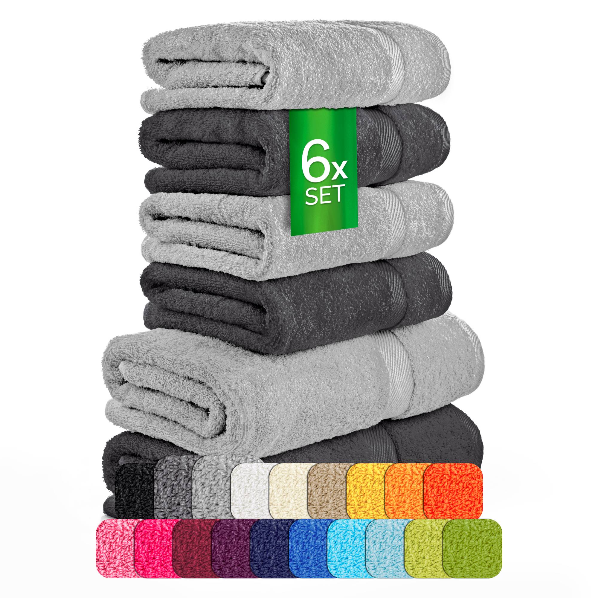 Handtücher Duschtücher Set - etérea Carli 6er Set 100% Baumwolle - Soft & Weich - Bild 16 von 78