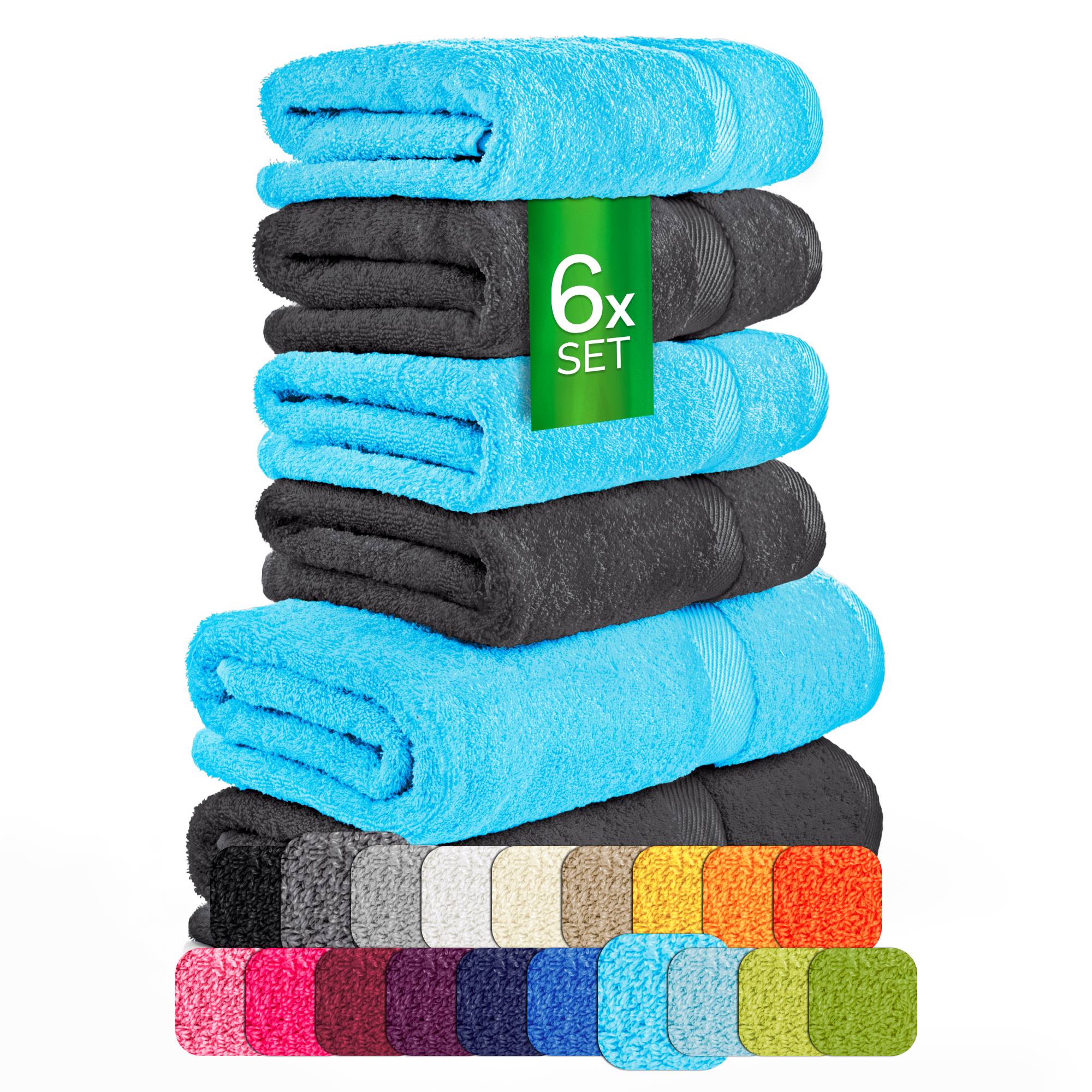 Handtücher Duschtücher Set - etérea Carli 6er Set 100% Baumwolle - Soft & Weich - Bild 18 von 78