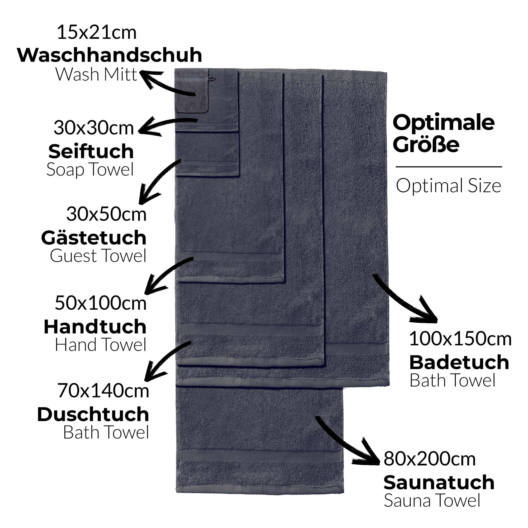 Handtücher Duschtücher Set - etérea Carli 6er Set 100% Baumwolle - Soft & Weich - Bild 13 von 78