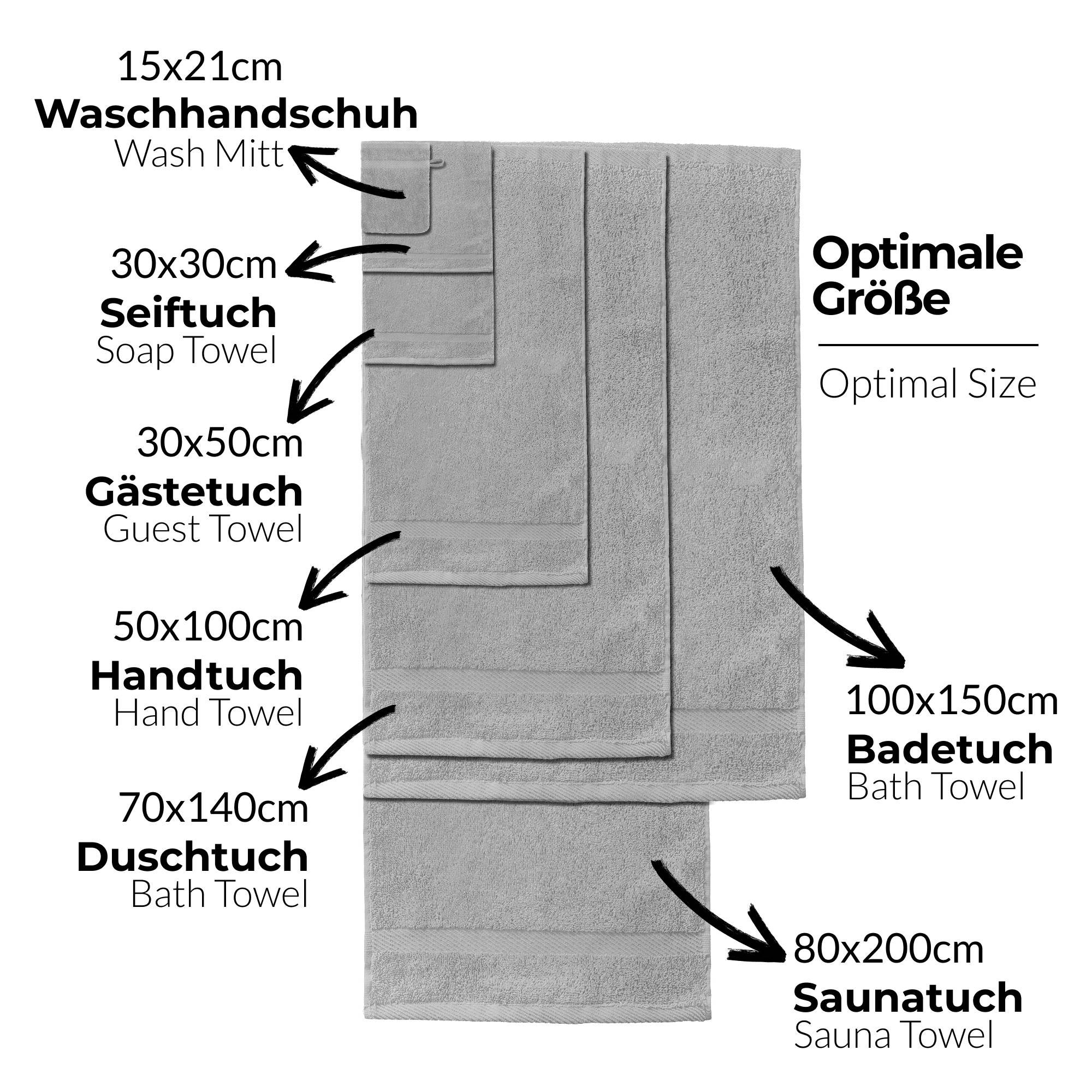 Handtücher Duschtücher Set - etérea Carli 6er Set 100% Baumwolle - Soft & Weich - Bild 60 von 78