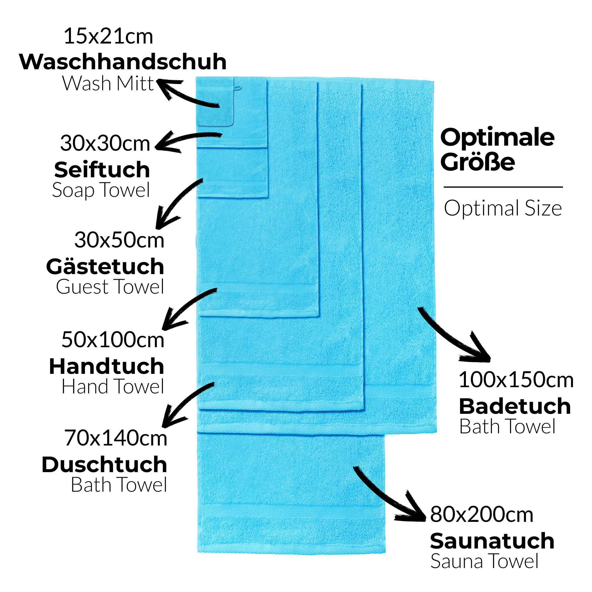 Handtücher Duschtücher Set - etérea Carli 6er Set 100% Baumwolle - Soft & Weich - Bild 72 von 78