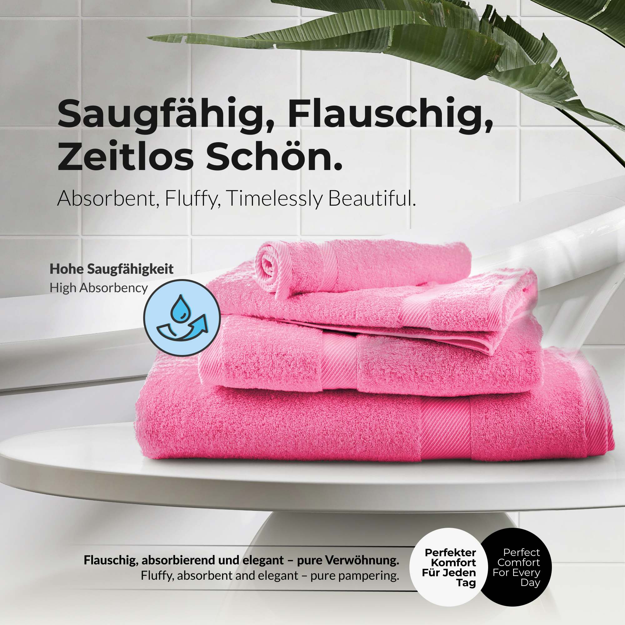 Handtücher Duschtücher Set - etérea Carli 6er Set 100% Baumwolle - Soft & Weich - Bild 47 von 78