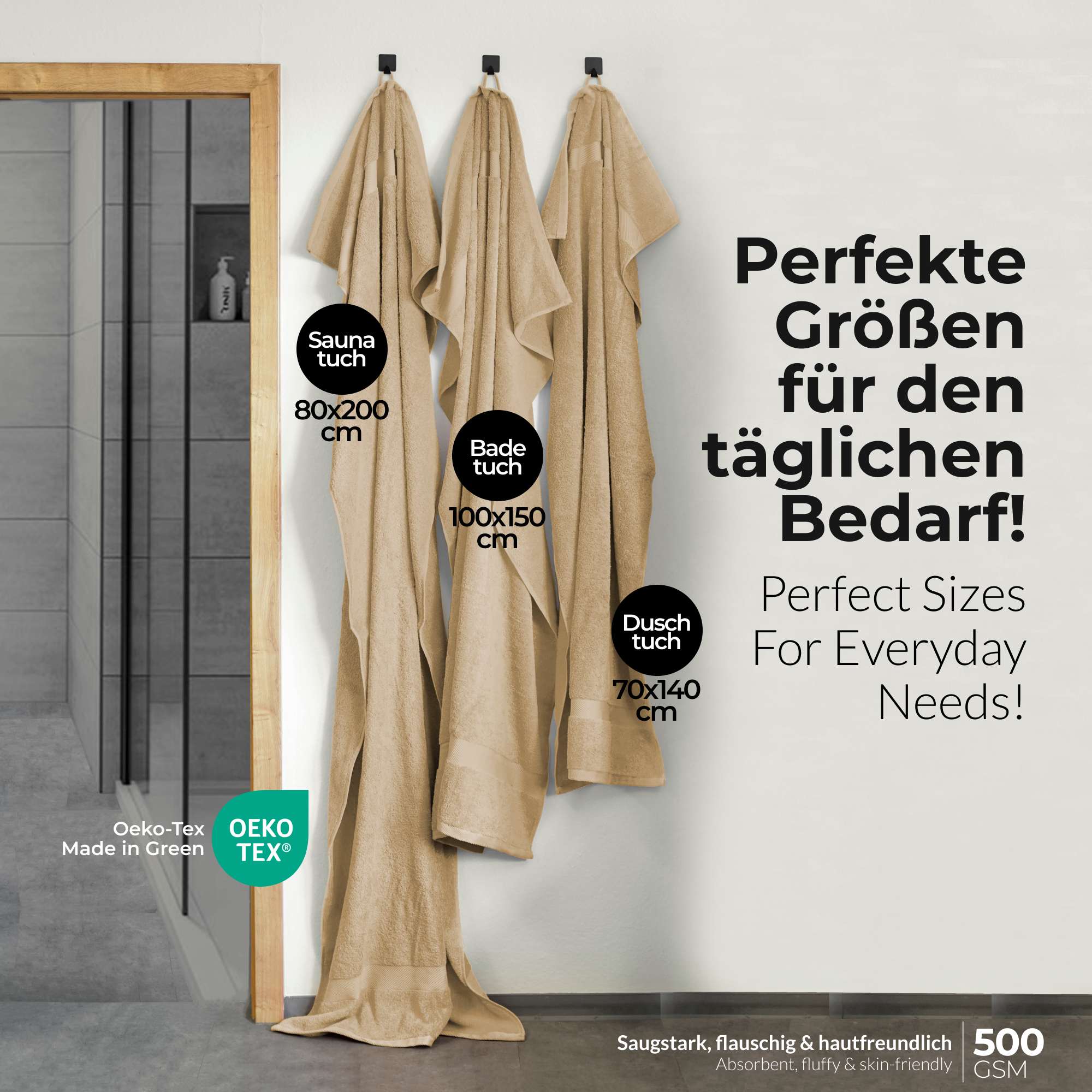 etérea Handtuch Serie Carli - Hand & Duschtücher aus 100% Baumwolle Soft & Weich - Bild 15 von 25