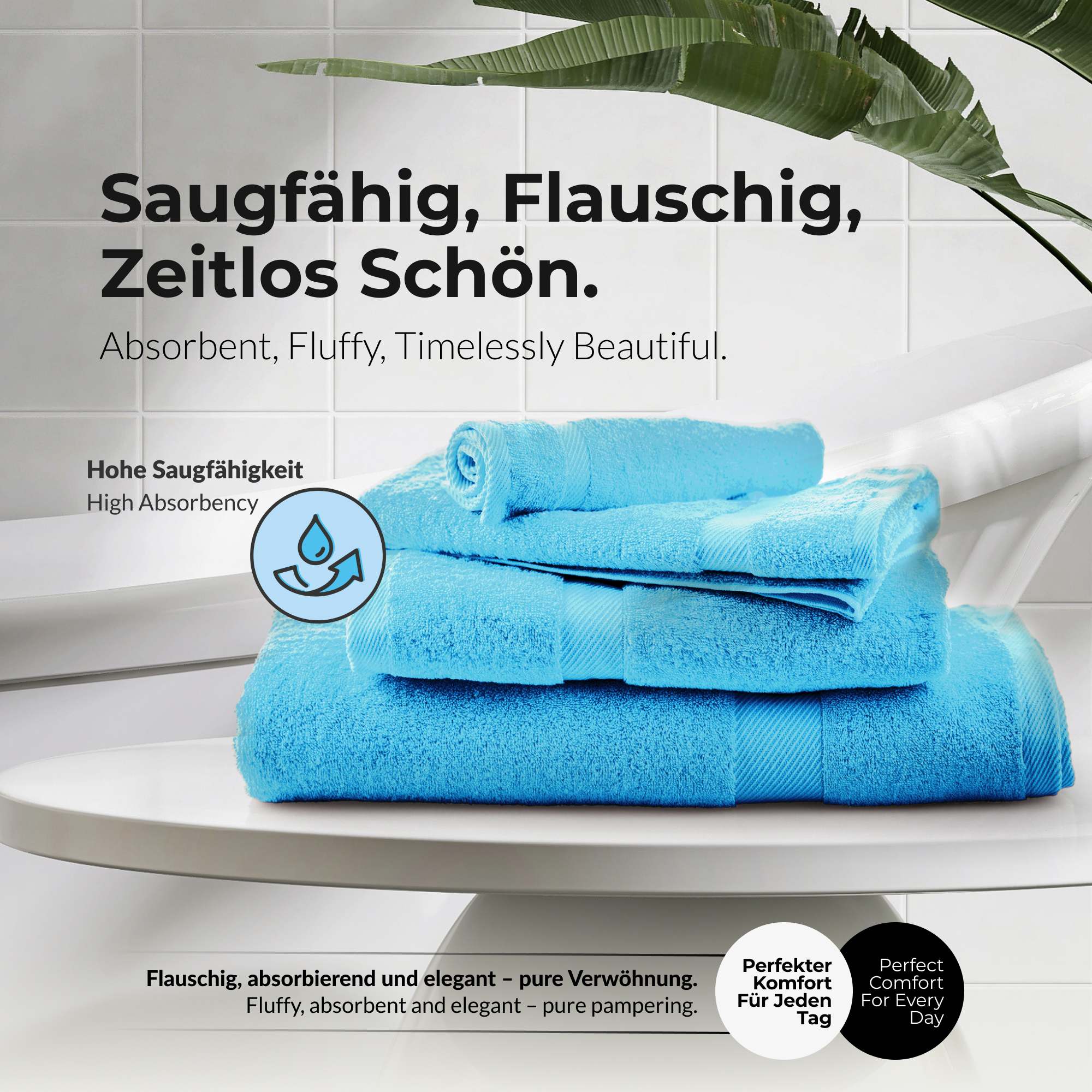 Handtücher Duschtücher Set - etérea Carli 6er Set 100% Baumwolle - Soft & Weich - Bild 70 von 78