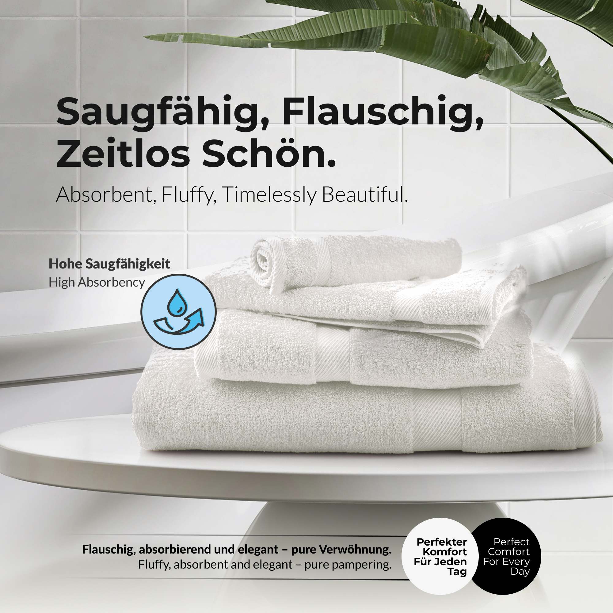 etérea Handtuch Serie Carli - Hand & Duschtücher aus 100% Baumwolle Soft & Weich - Bild 23 von 25