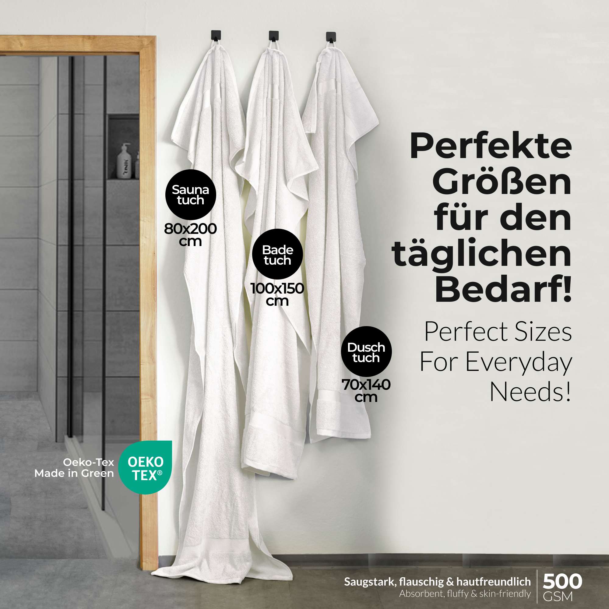 etérea Handtuch Serie Carli - Hand & Duschtücher aus 100% Baumwolle Soft & Weich - Bild 21 von 25