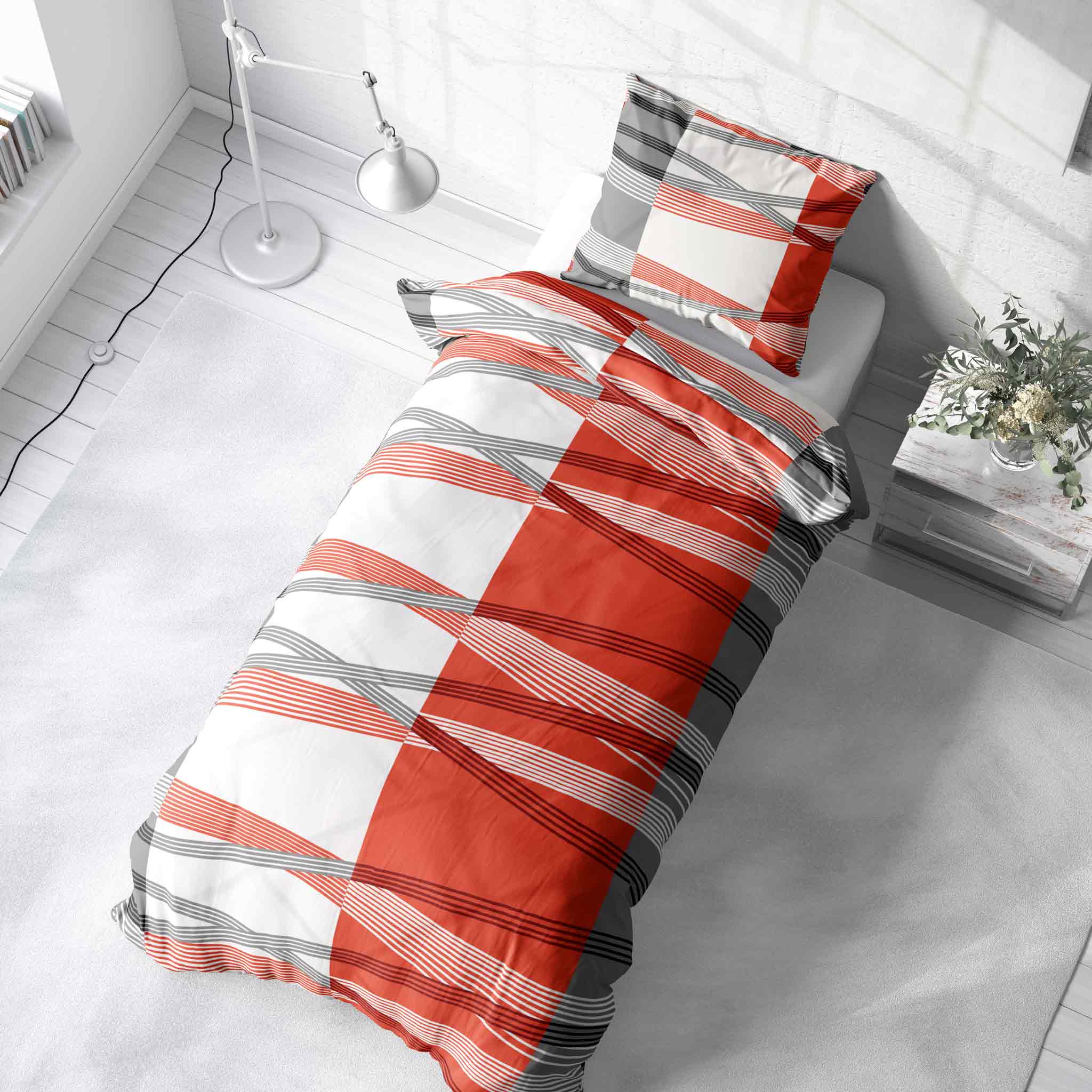 Bettwäsche Seersucker Microfaser Bettwäsche Set Karo Streifen Design etérea Sets - Bild 17 von 78