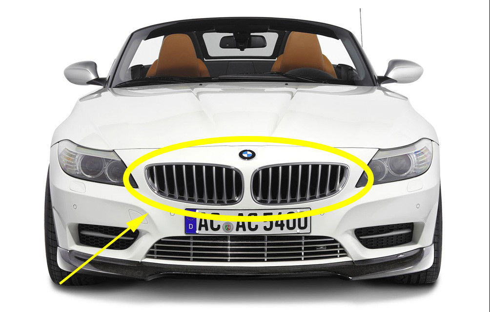 Bmw E89 Z4 Kidney Titanium Silver Grille Set Grilles Genuine Oem