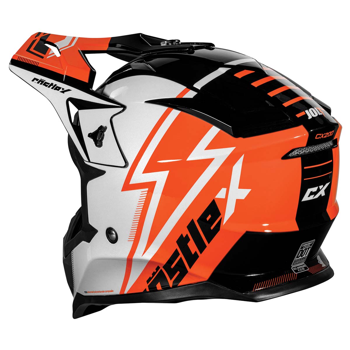 Castle X CX200 Jolt Moto Helmet - Picture 5 of 15