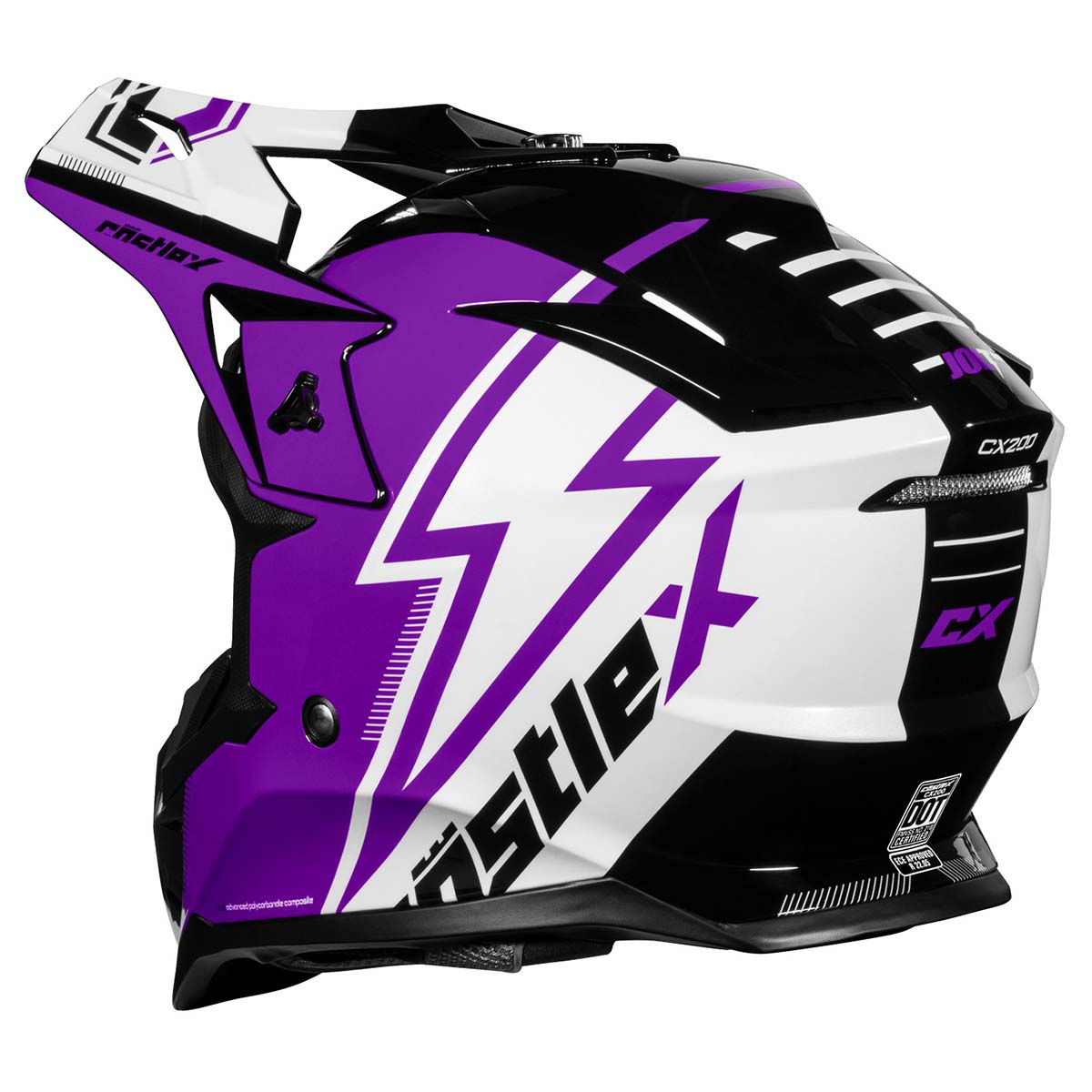 Castle X CX200 Jolt Moto Helmet - Picture 8 of 15