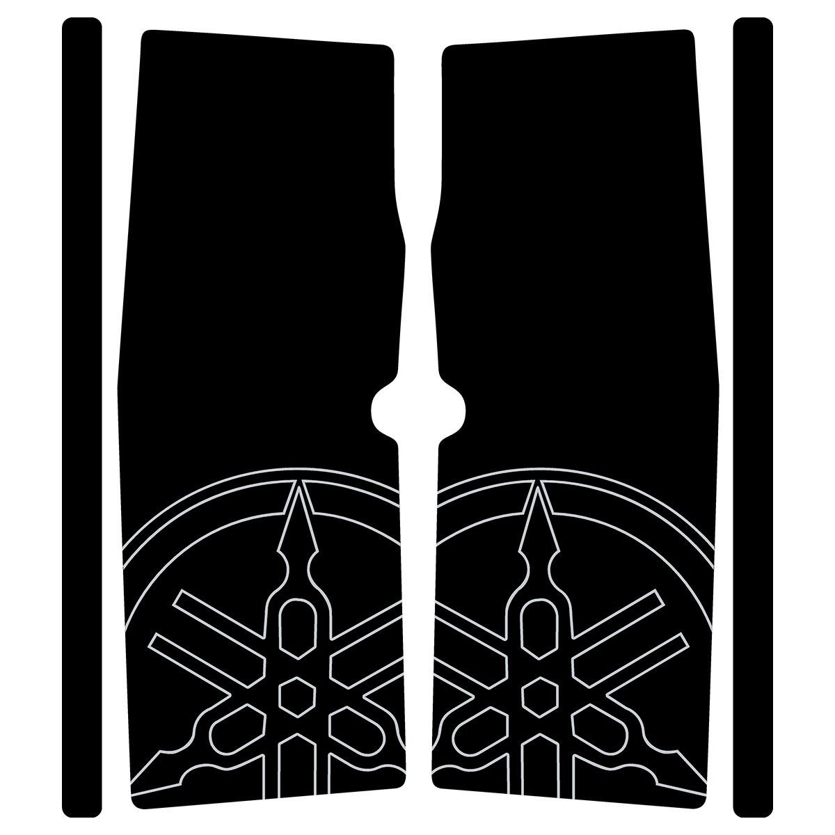 Reflective Decals for Yamaha FJR1300 Rear Bags - Picture 2 of 15