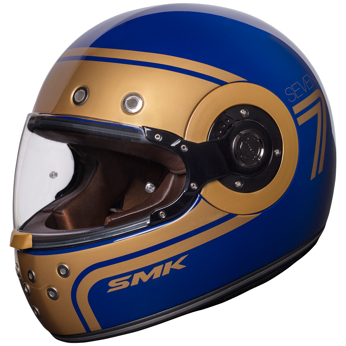 SMK Helmets Retro Full Face Motorcycle Helmet - Picture 22 of 27