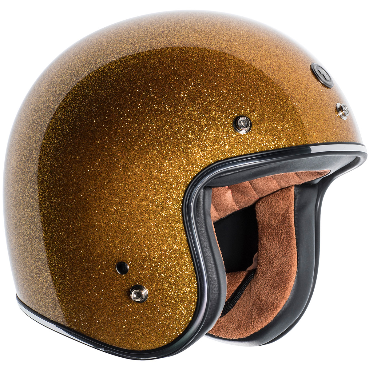 Torc T-50 Retro Open Face Mega Flake Helmet - Picture 7 of 16