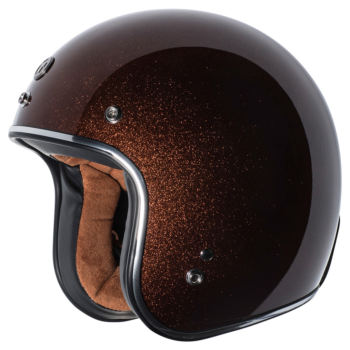 Torc T-50 Retro Open Face Mega Flake Helmet - Picture 13 of 16