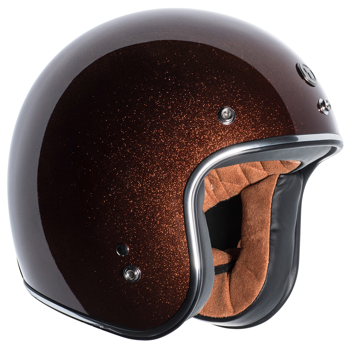 Torc T-50 Retro Open Face Mega Flake Helmet - Picture 15 of 16