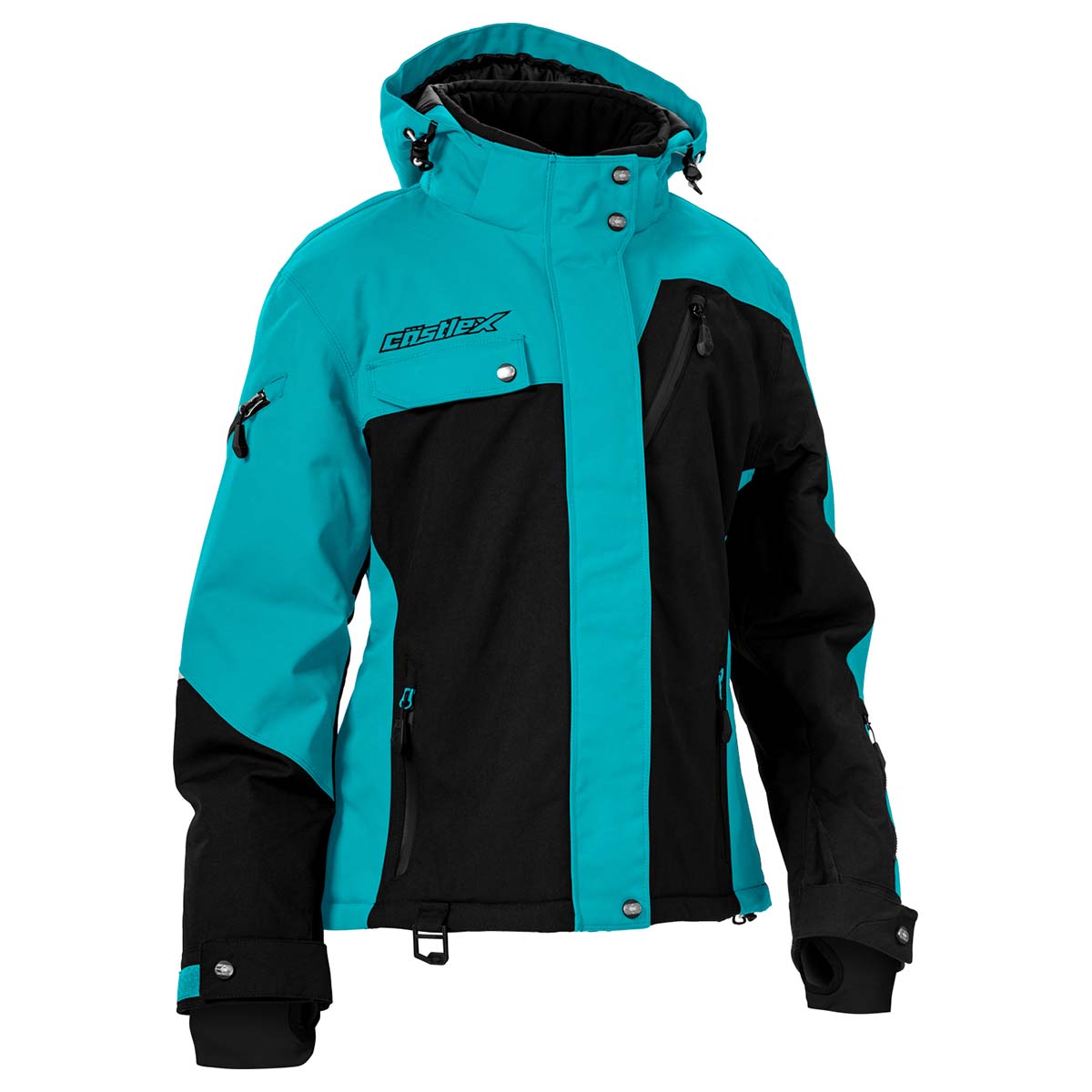Castle X Women's Powder G3 Snowmobile Jacket w/Fixed 3M Thinsulate - Picture 12 of 13