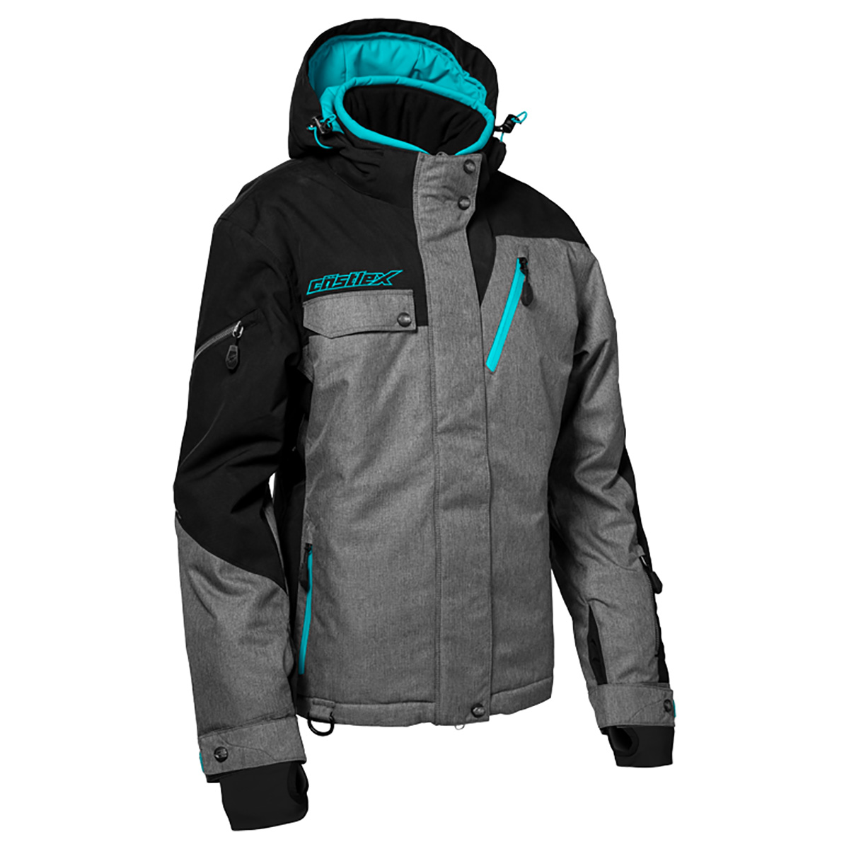 Castle X Women's Powder G3 Snowmobile Jacket w/Fixed 3M Thinsulate - Picture 8 of 13