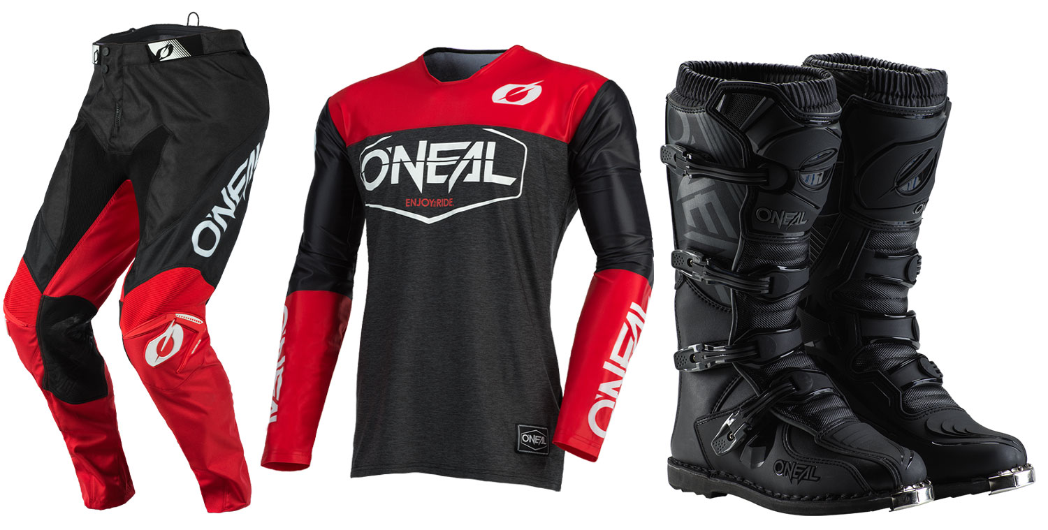 Oneal Mayhem-Lite Hexx Black/Red Jersey Pant Boots Combo - Picture 6 of 285