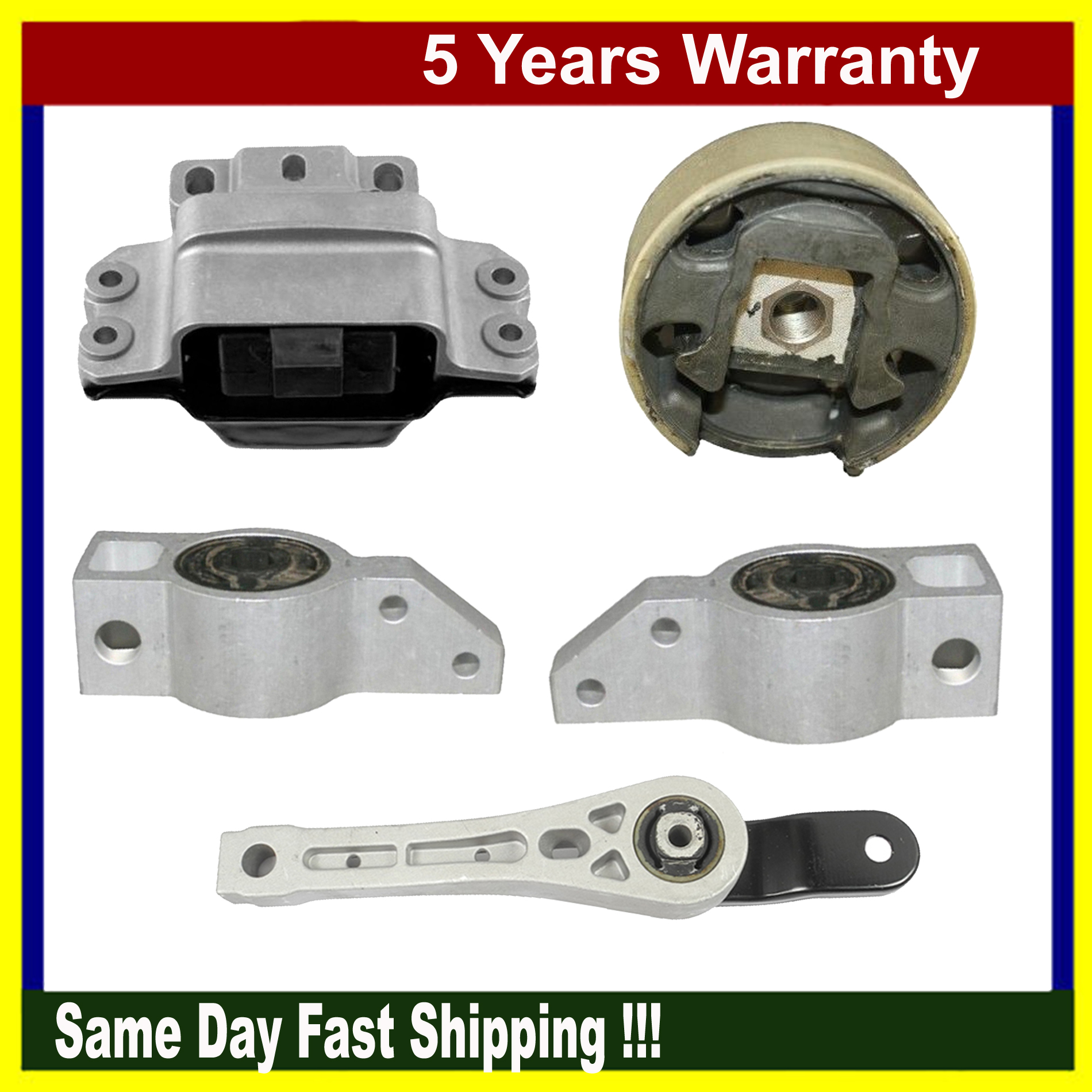 For Volkswagen Jetta GLS TDI Wagon FWD 1.9L Engine Motor & Trans. Mount