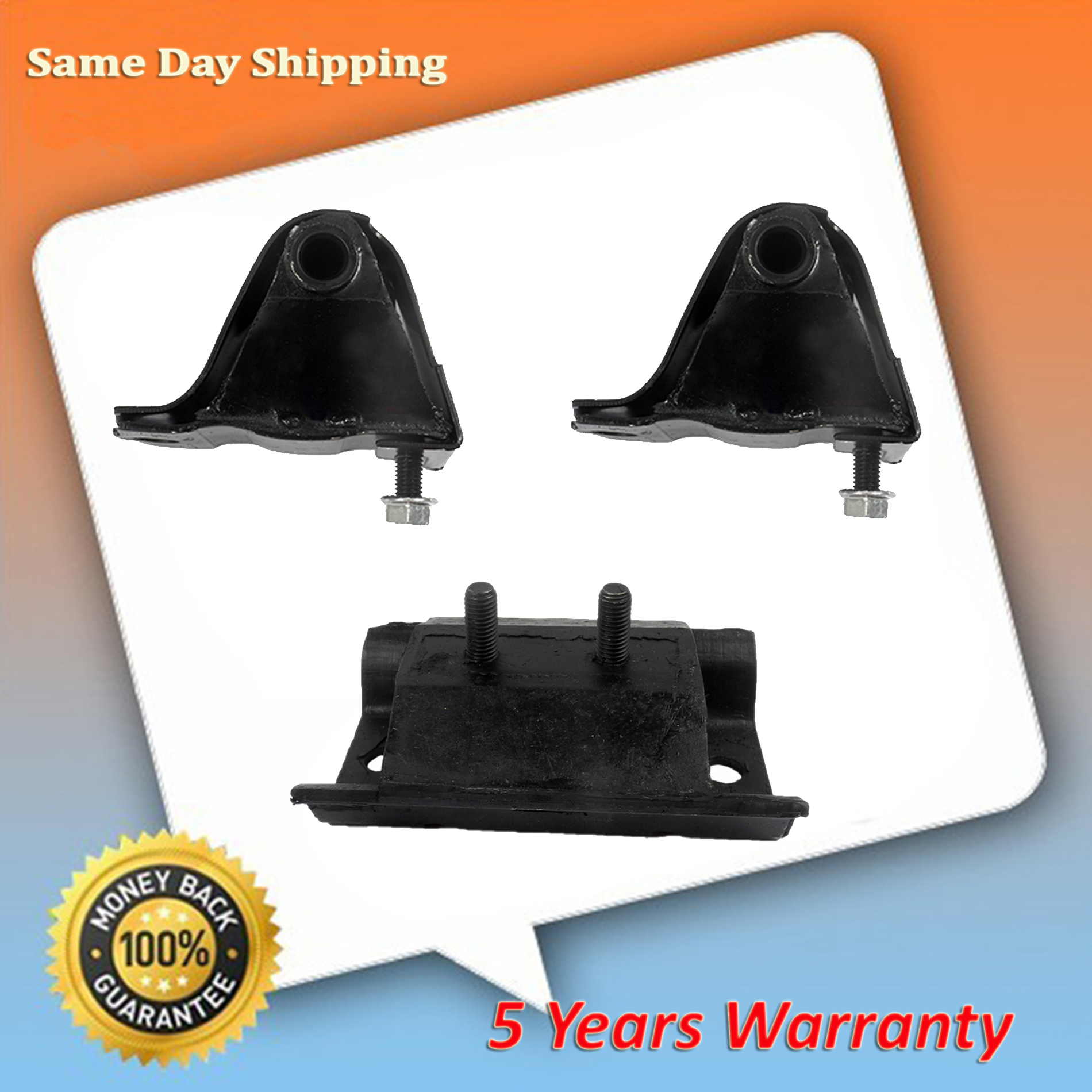 For Jeep Wrangler Renegade 4WD 4.0L Engine Motor & Trans. Mount Set