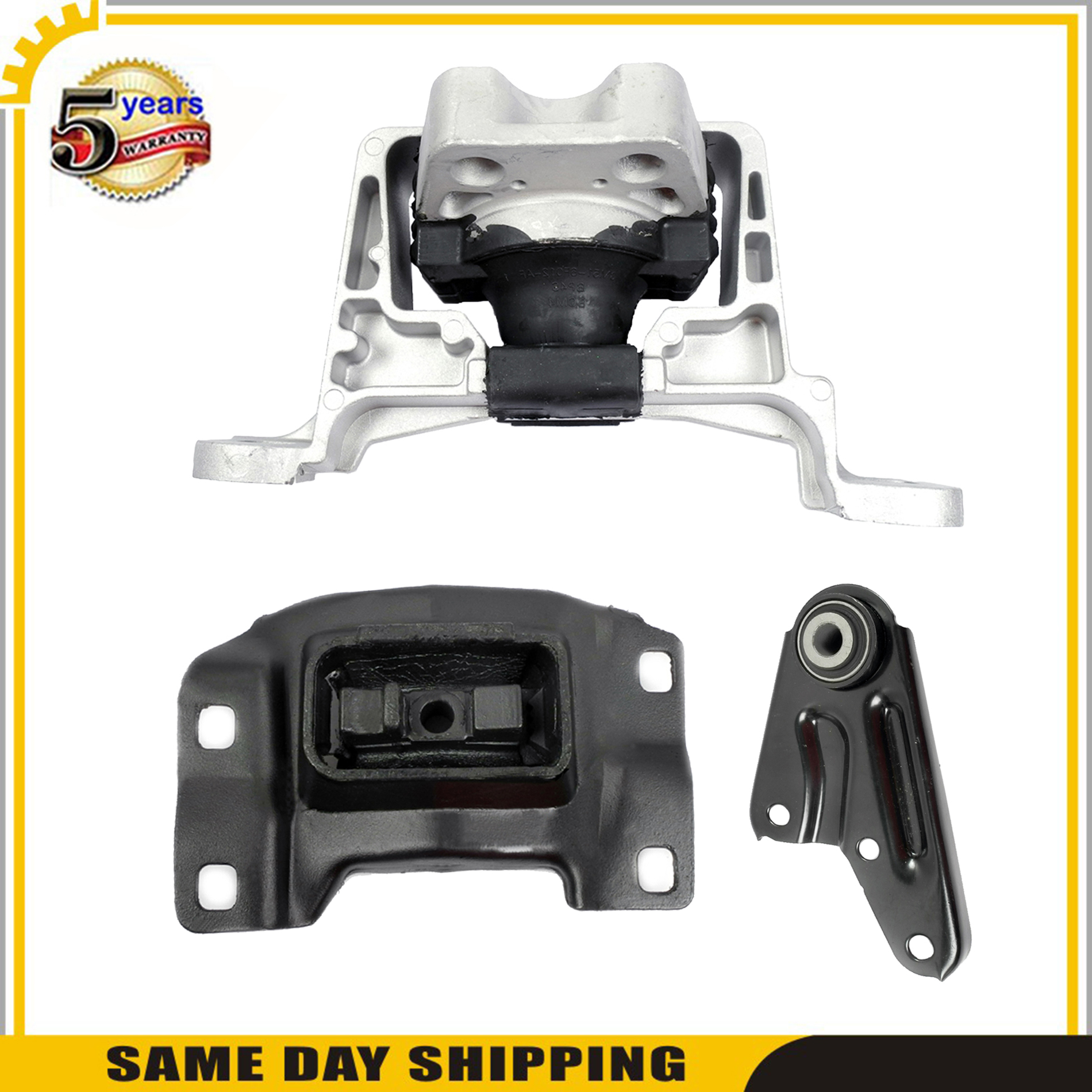 Engine Motor /& Transmission Mount Set 3PCS For Mazda 3 SP23 Hatchback FWD