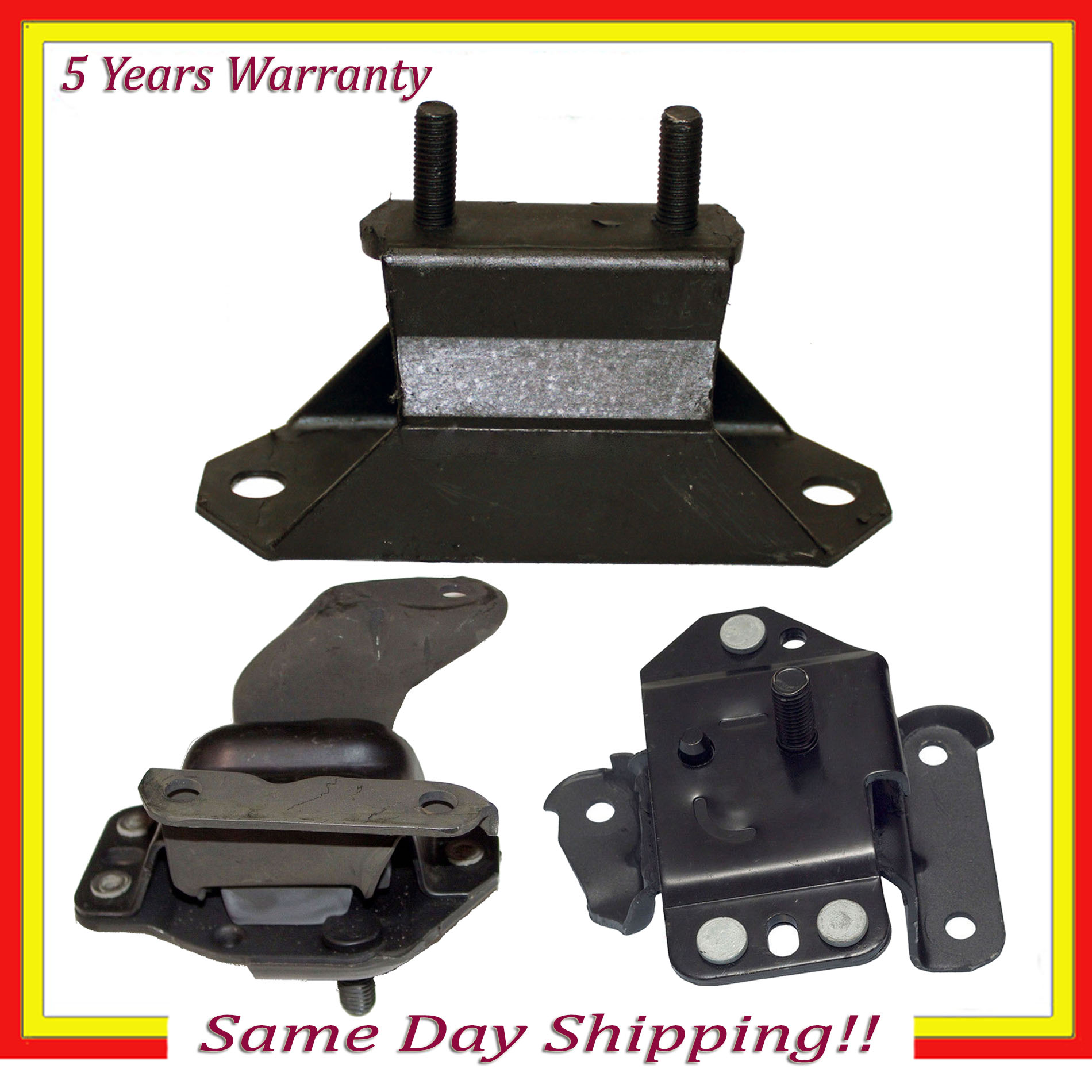 Engine Motor /& Trans Mount 2784 2997 2998 3PCS For Ford Mustang 3.8L RWD 1995