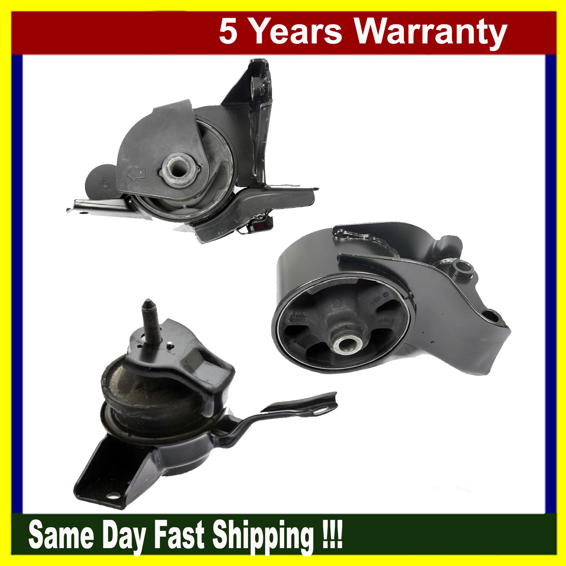 Engine Motor & Transmission Mount Set 3PCS For 20052006 Hyundai
