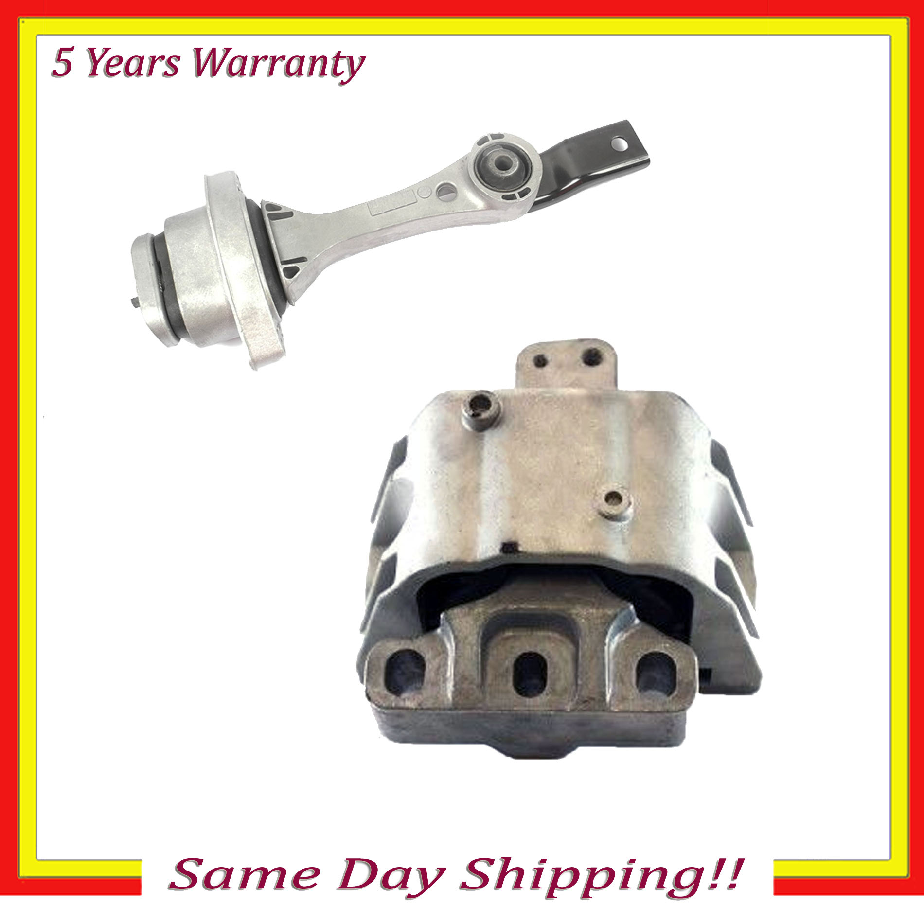 For Volkswagen Golf R32 Hatchback AWD 3.2L Engine Motor Mount Set 2PCS