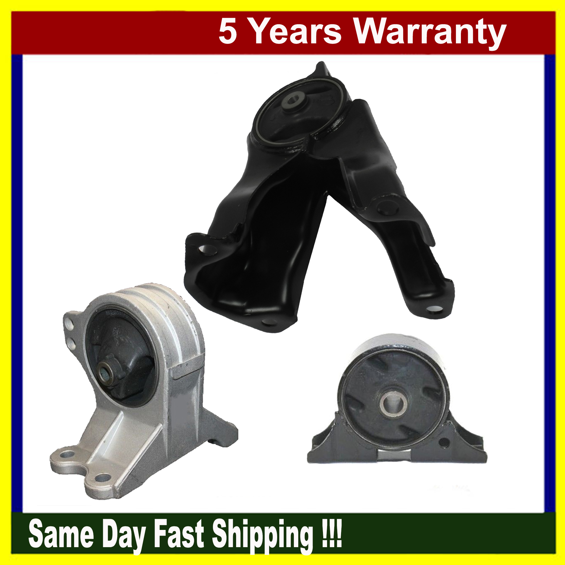 For Mitsubishi Eclipse SE Hatchback FWD Engine Motor & Trans. Mount Set