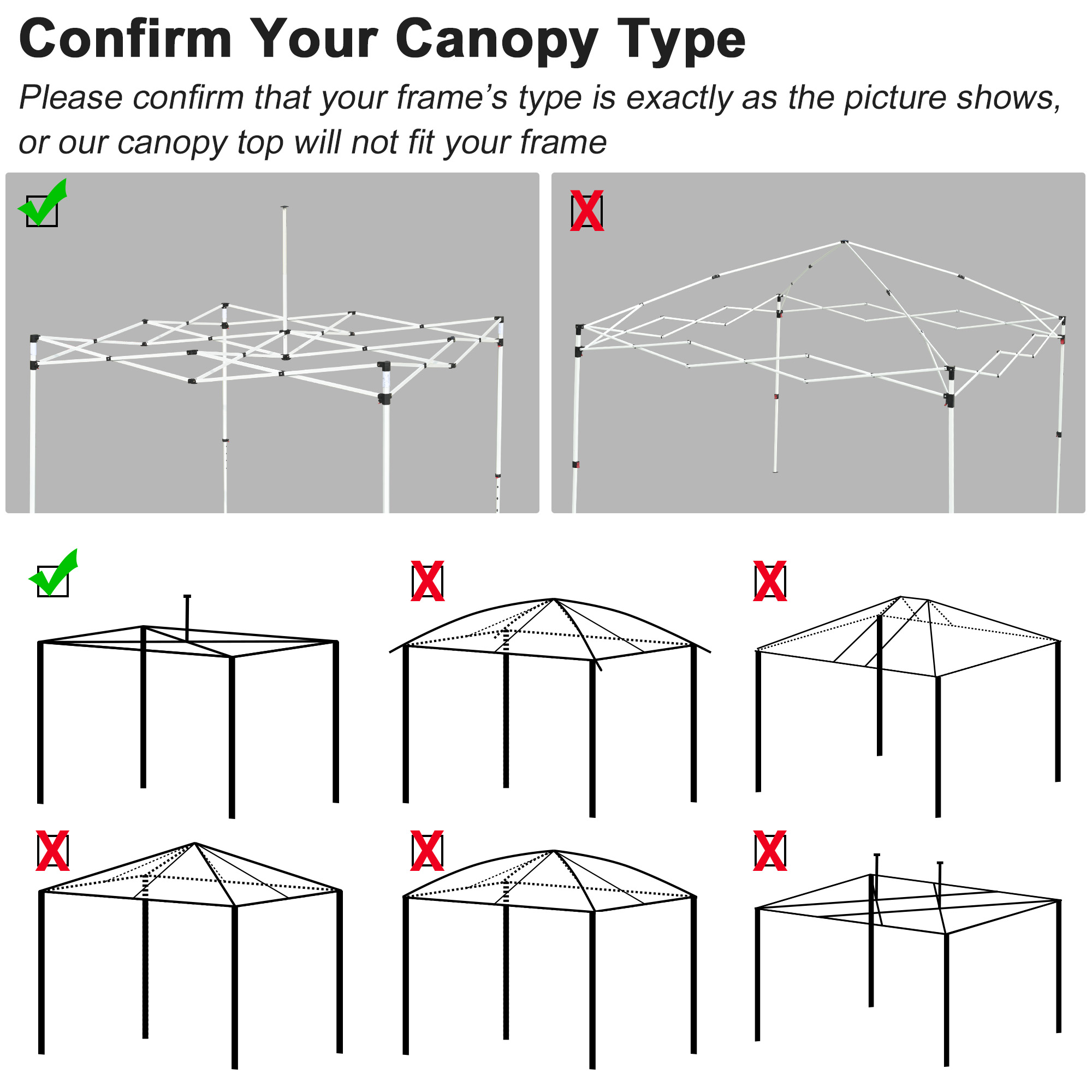 9.6x9.6ft Pop Up Canopy Top Replacement Patio Outdoor Sunshade Tent Cover 1080D eBay