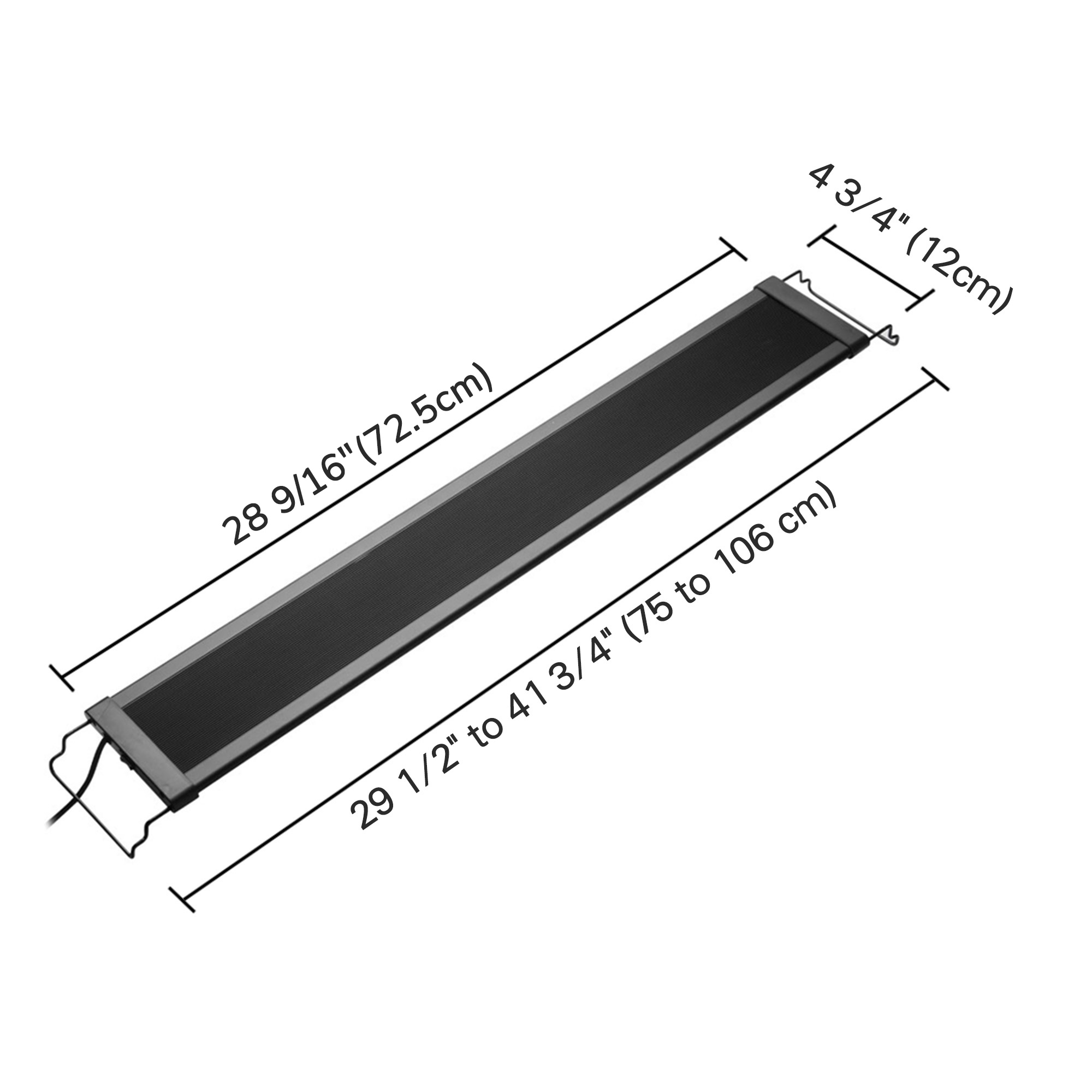 LED Aquarium Light Full Spectrum Freshwater Fish Tank Plant Bulbs 24" 30" 48" - Picture 23 of 38