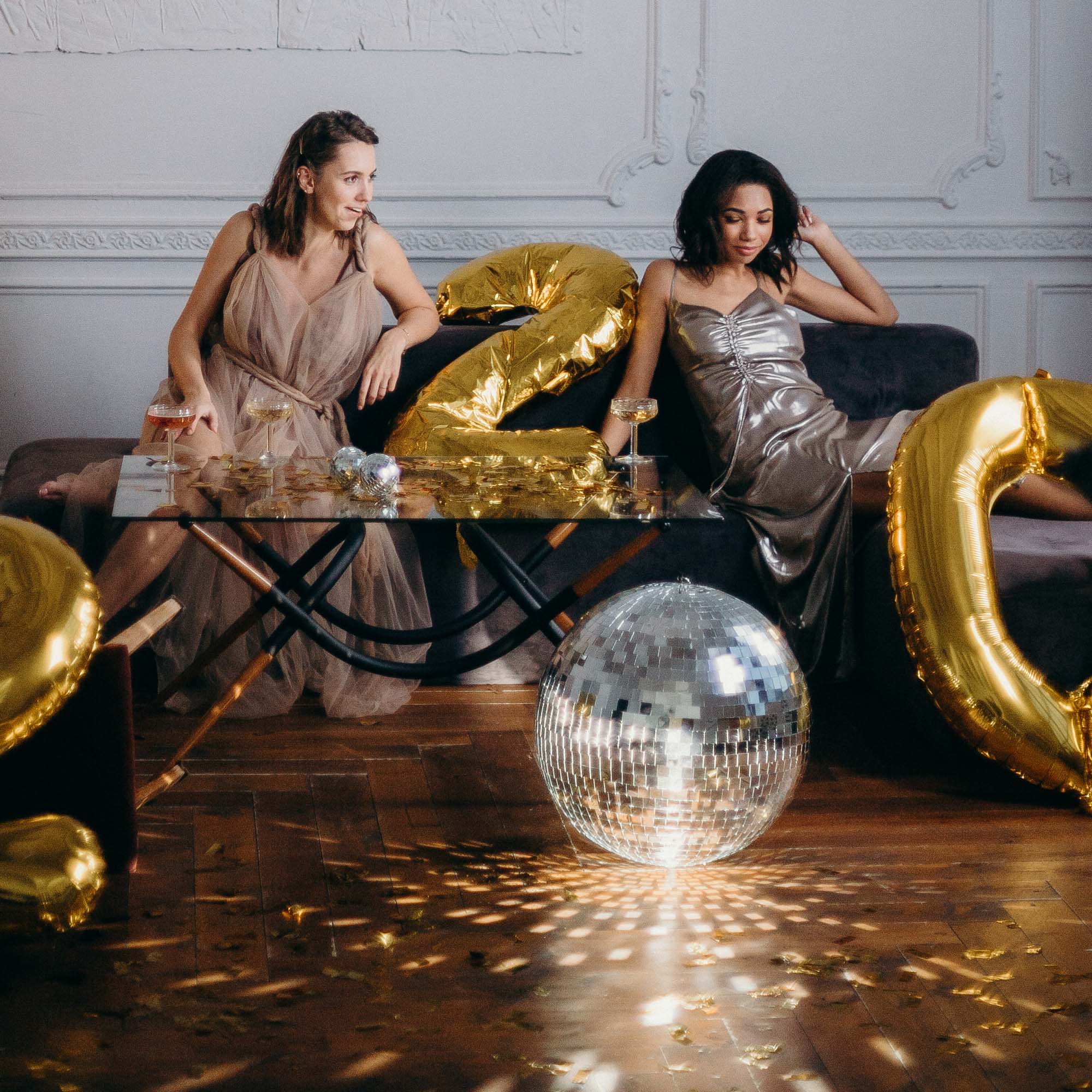 12" Lustrzana piłka dyskotekowa i obrotowy silnik PinSpot Light Set Home Party Club Scena - Zdjęcie 8 z 24