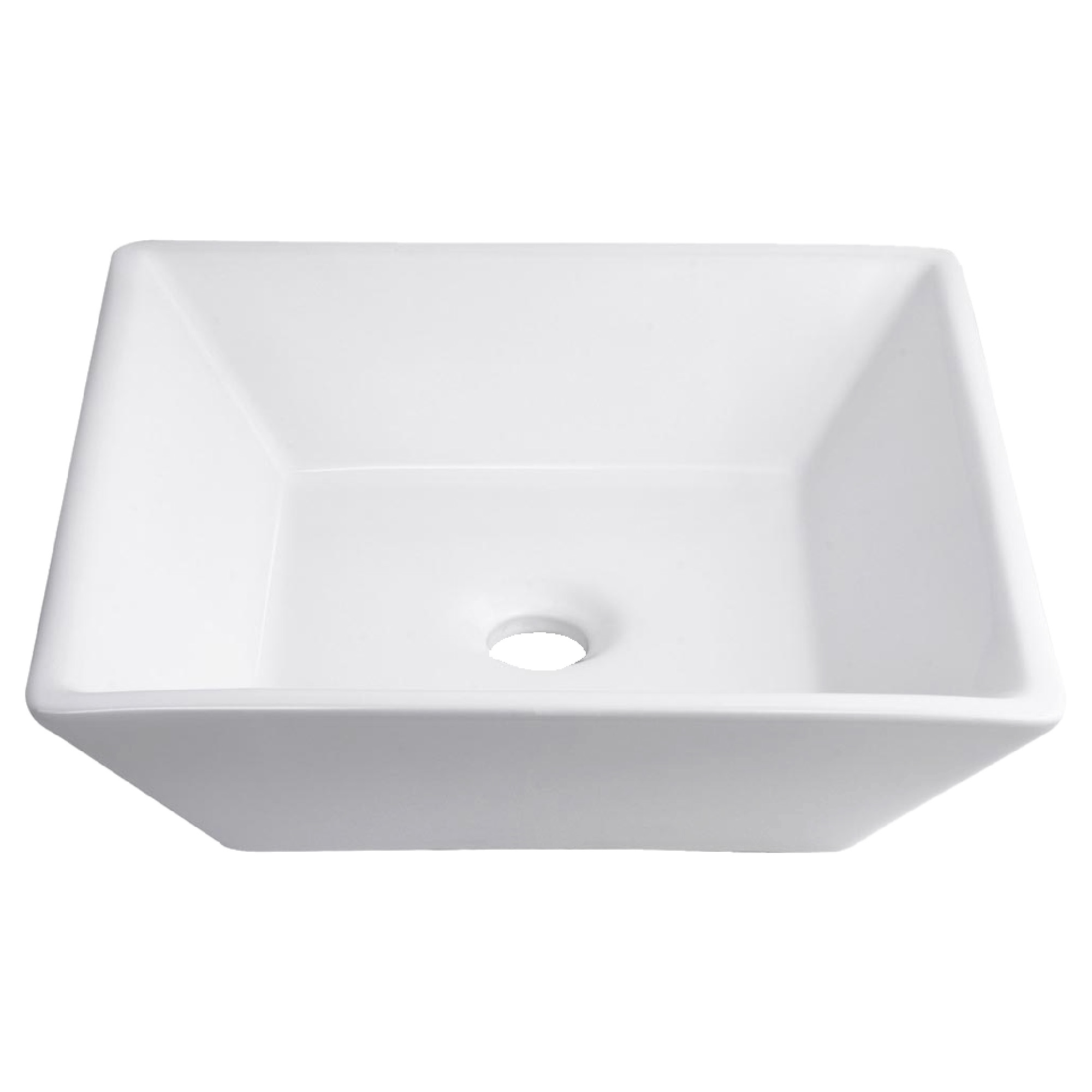 Aquaterior Bathroom Ceramic Countertop Vessel Sink Basin w/ Faucet Pop Up Drain - Picture 7 of 70