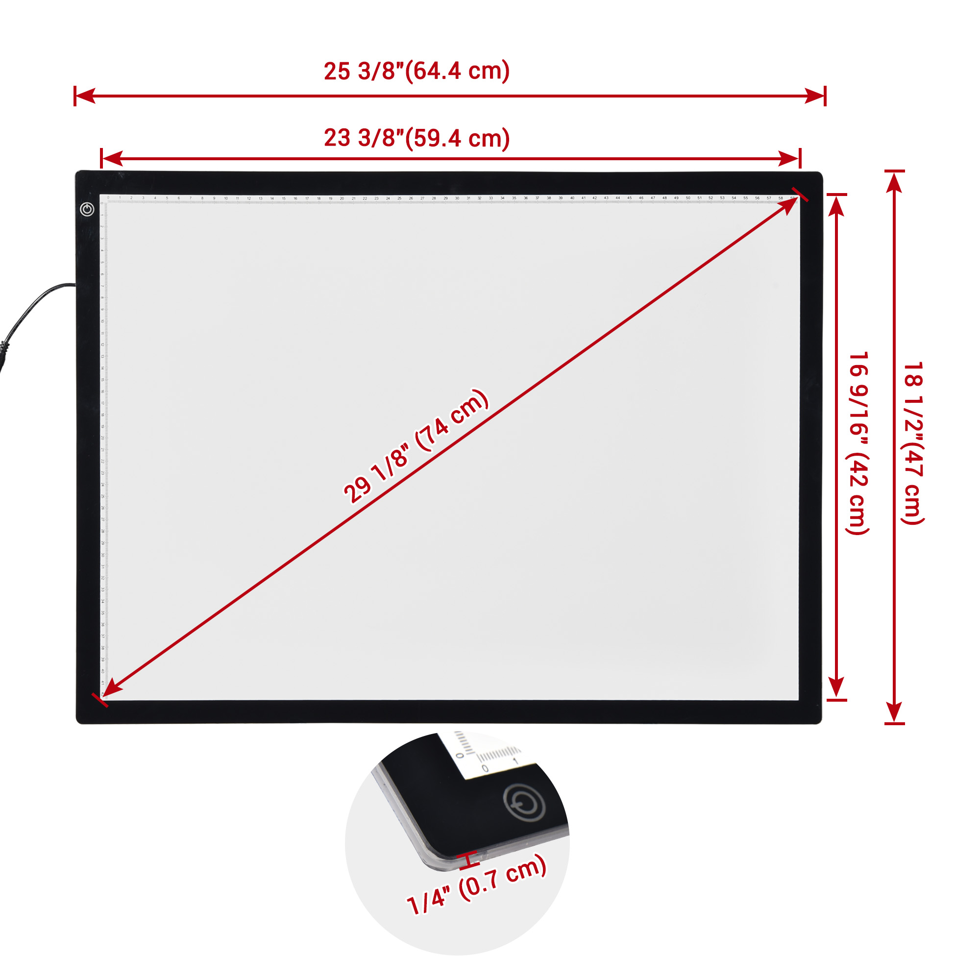 A2//A3//A4 LED Tracing Light Box Drawing Tattoo Board Pad Table Stencil Artist