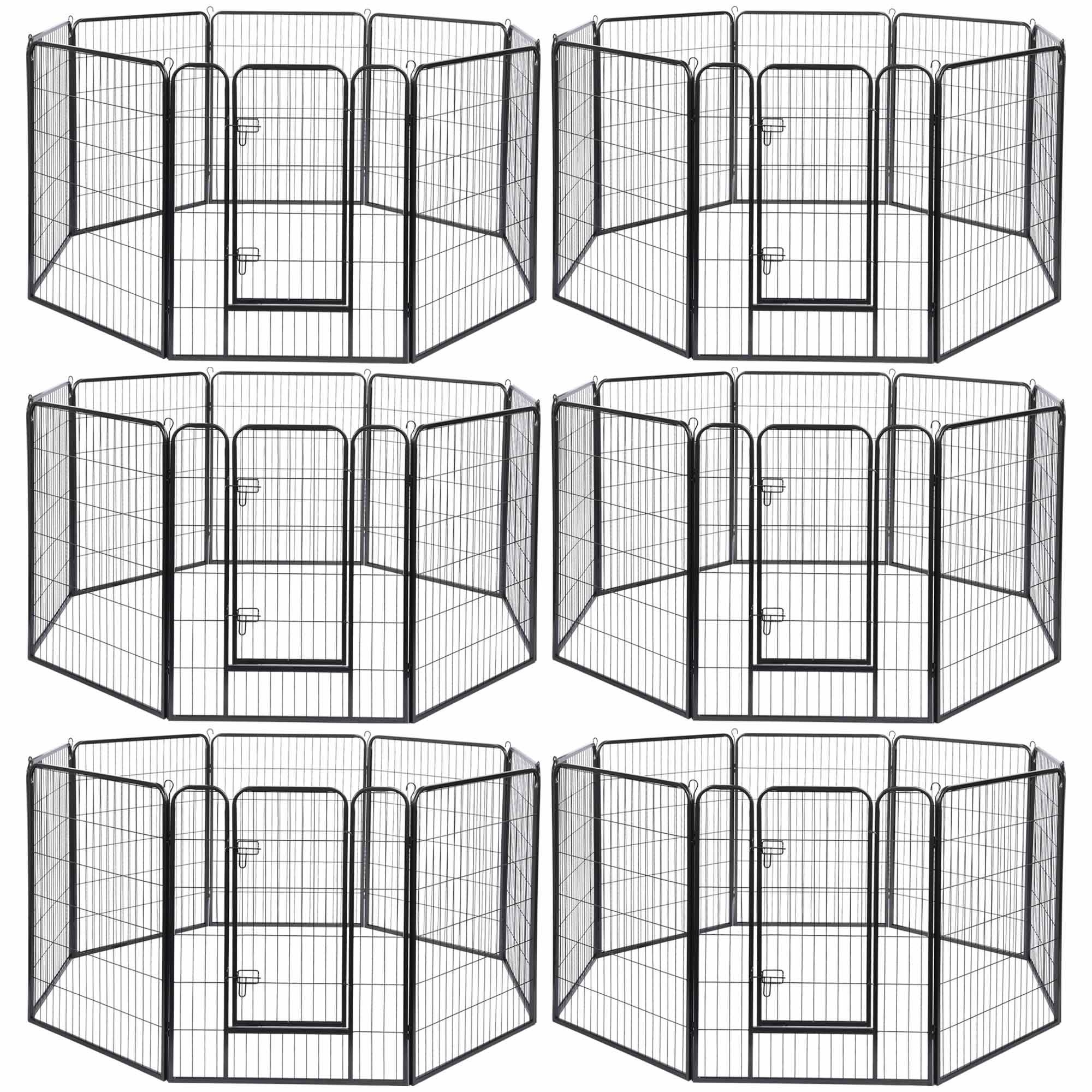 Folding Pet Playpen Dog Metal Outdoor Exercise Barrier Fence 40" 45" Tall Crate - Picture 12 of 40