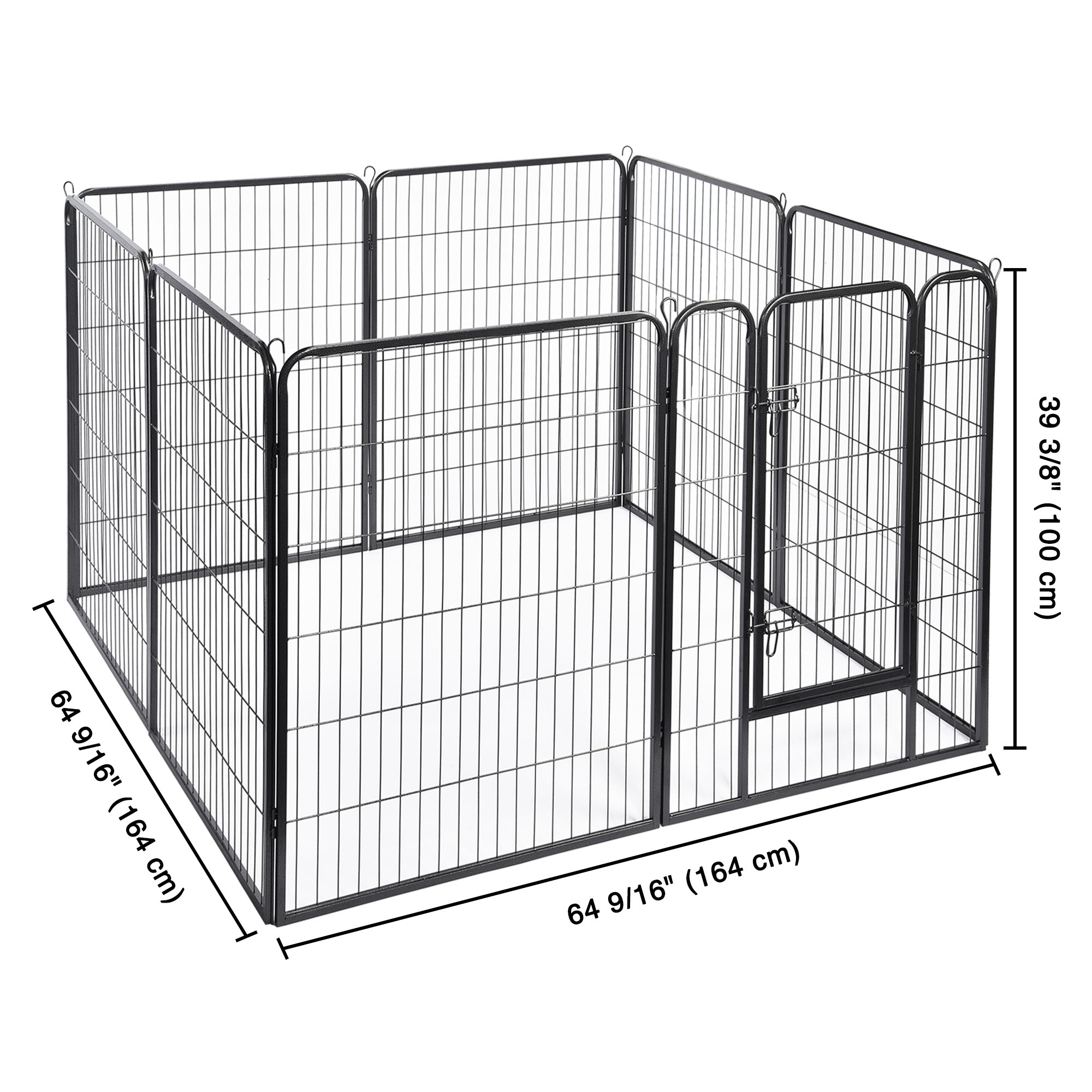 Folding Pet Playpen Dog Metal Outdoor Exercise Barrier Fence 40" 45" Tall Crate - Picture 14 of 40