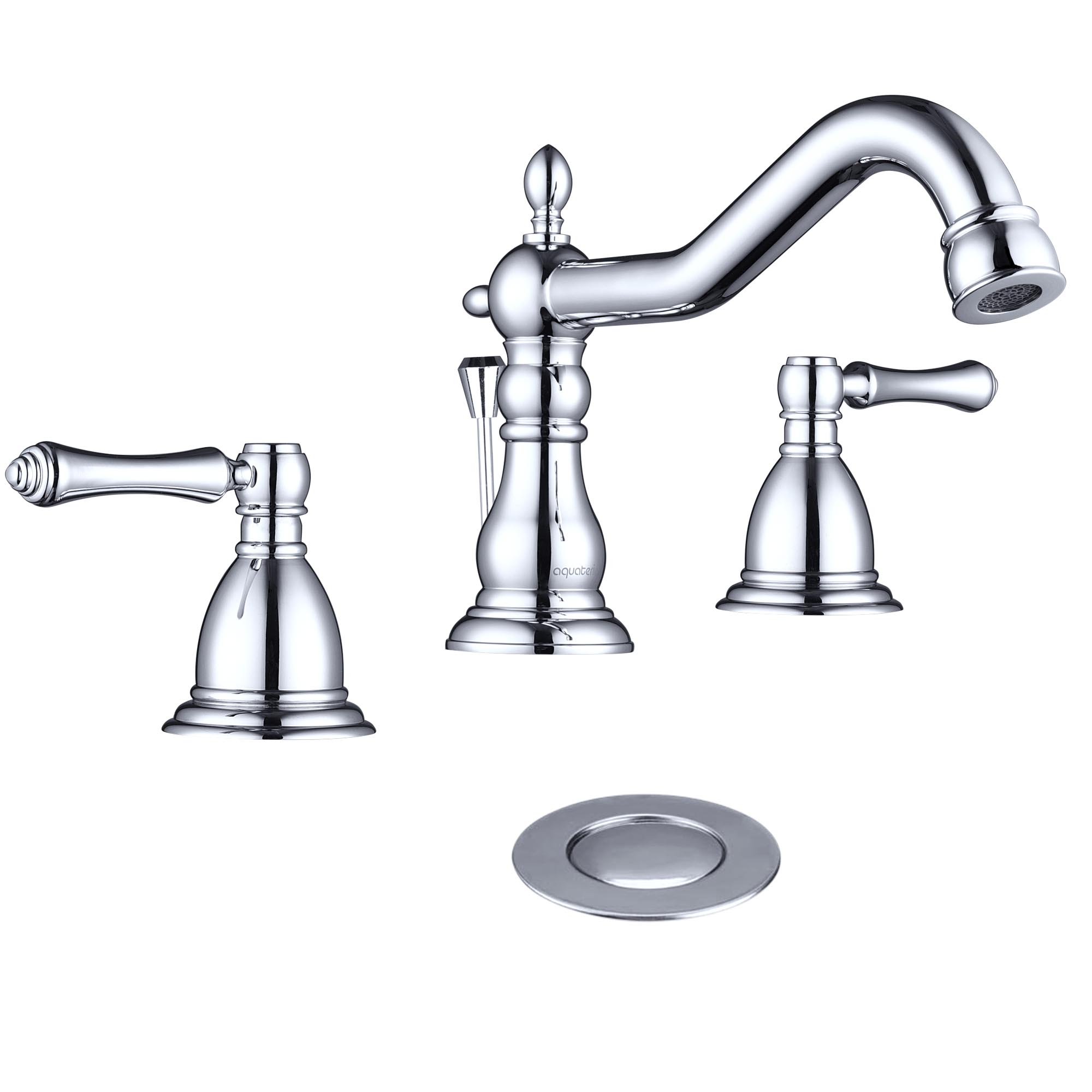 Aquaterior Bathroom Ceramic Countertop Vessel Sink Basin w/ Faucet Pop Up Drain - Picture 64 of 70