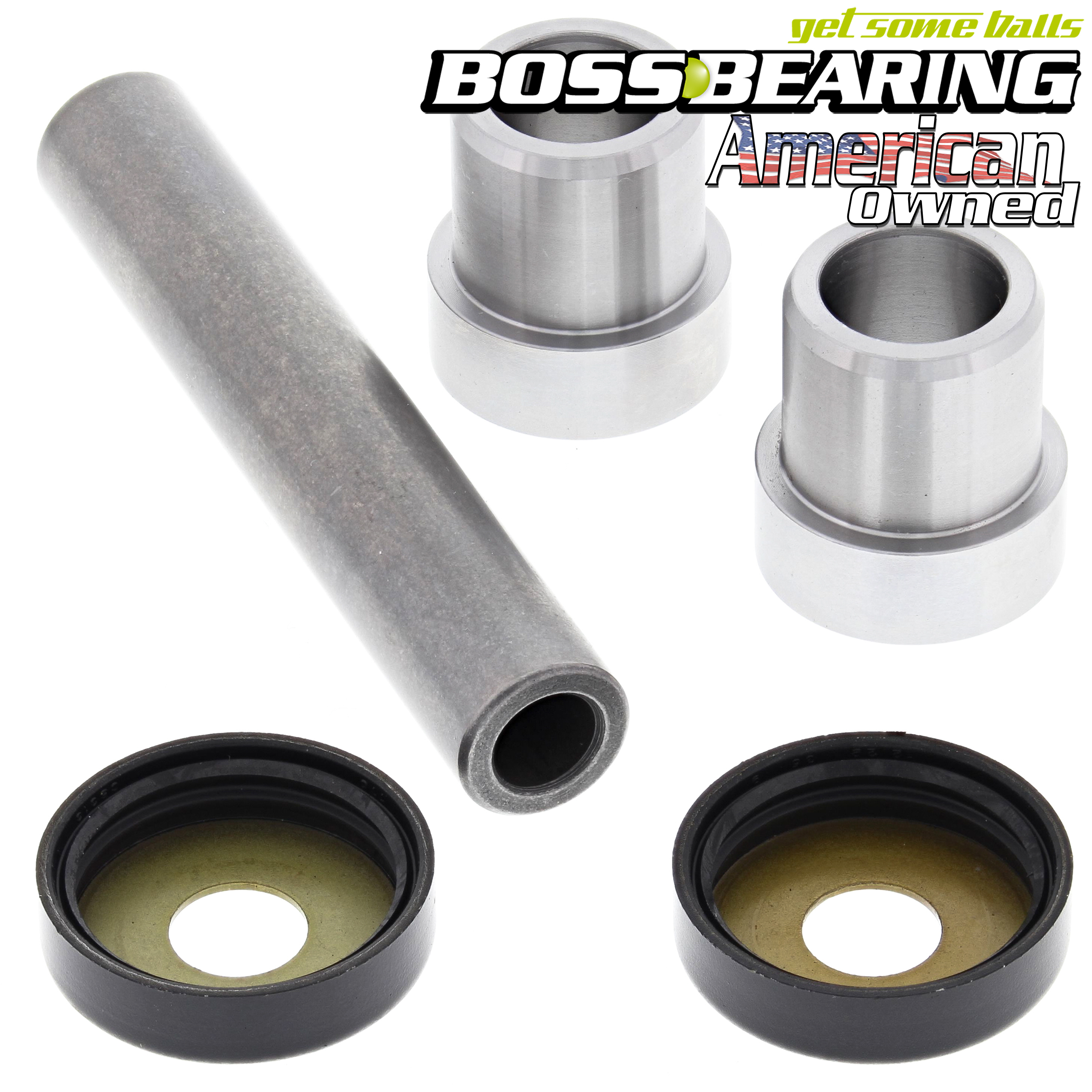 kikinomama2点 A-Arm Knuckle Bushing Kin Pin for Kawasaki KLF220 Bayou 1993 1994