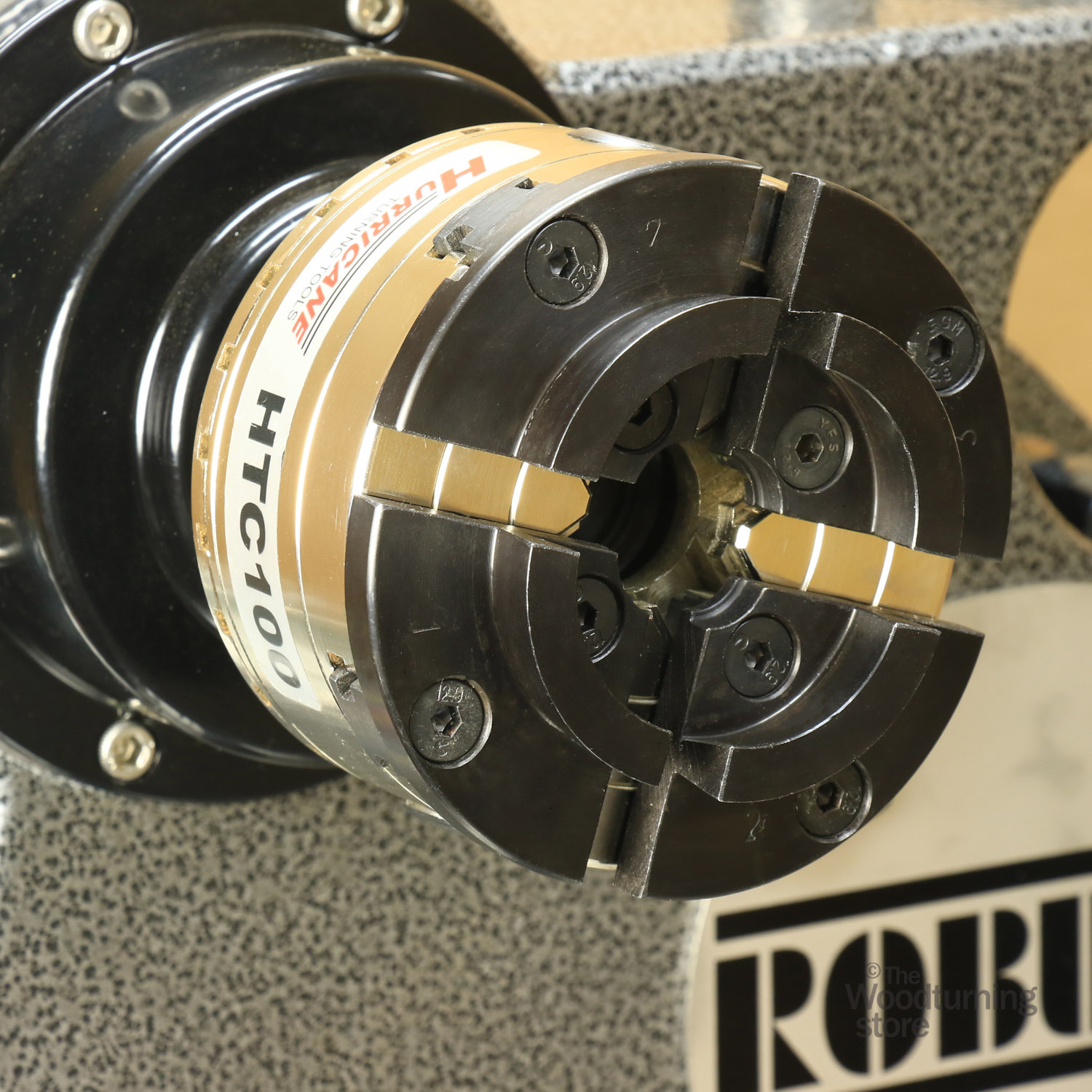 Hurricane HTC100 4" Woodturning 4 Jaw Chuck Kit, w/ Dovetail Jaws. For