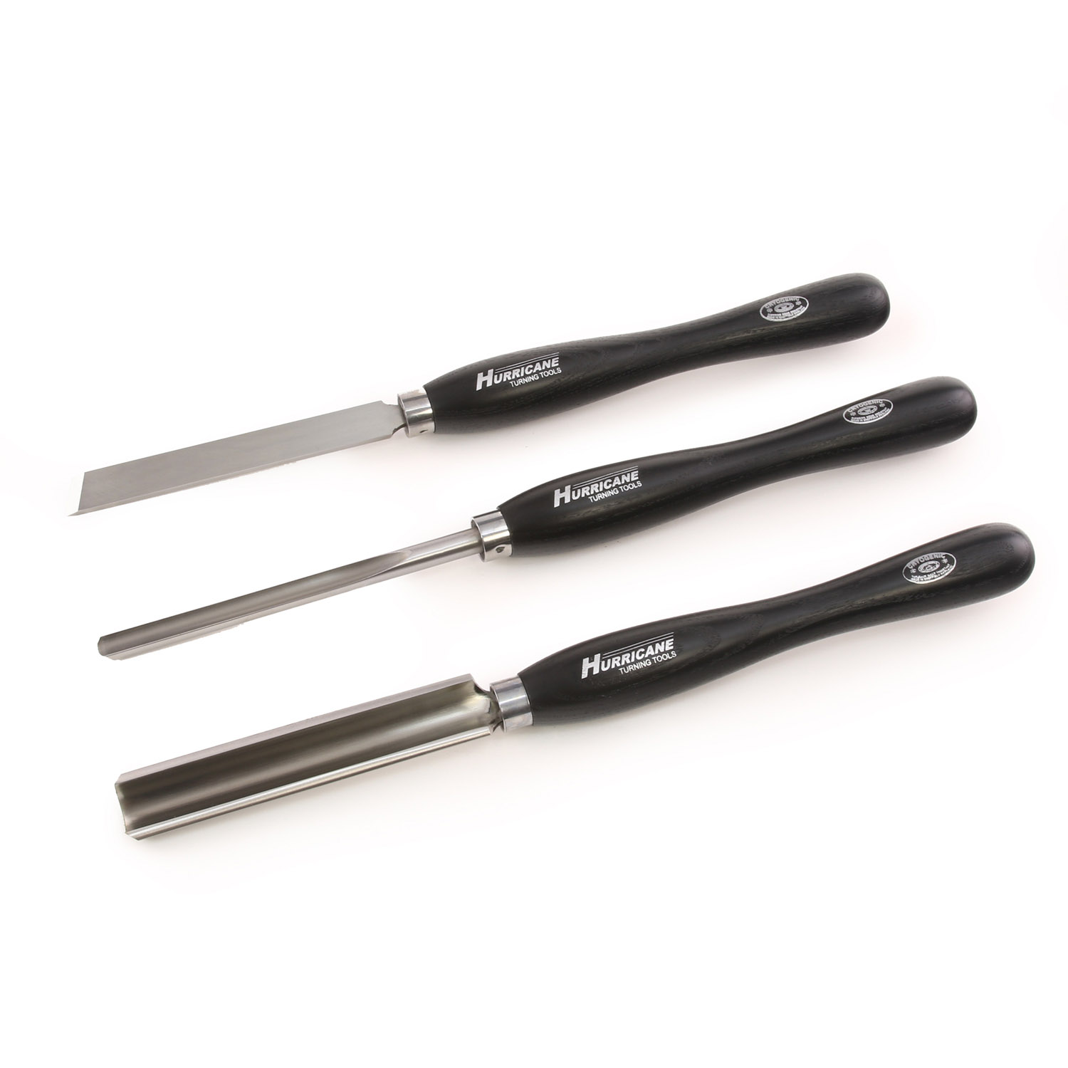Hurricane Turning Tools, M2 Cryo, 3 Piece Pen Turners Set Pro