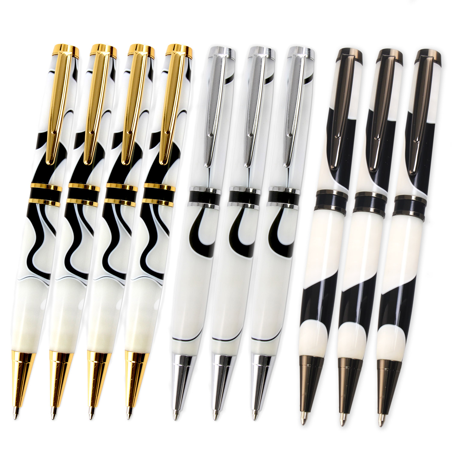 Elegant American Pen Kit 10 Piece Variety Pack, Legacy Woodturning eBay