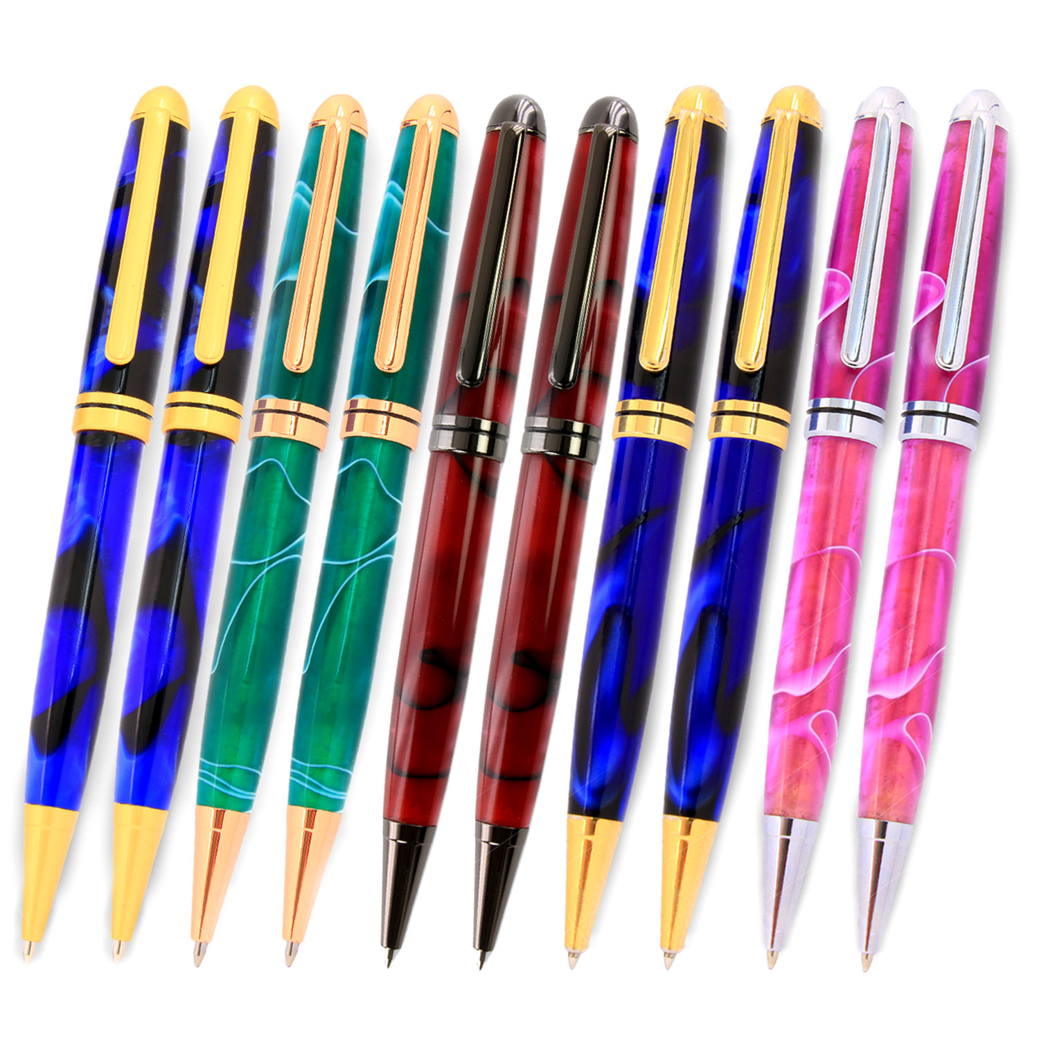 European Pen Kit 10 Piece Variety Pack, Legacy Woodturning eBay