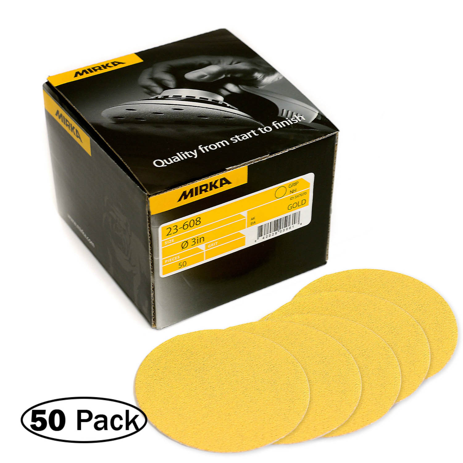 Mirka AC-232-120 5/" 120 Grit Abranet ACE Discs 50//Pk