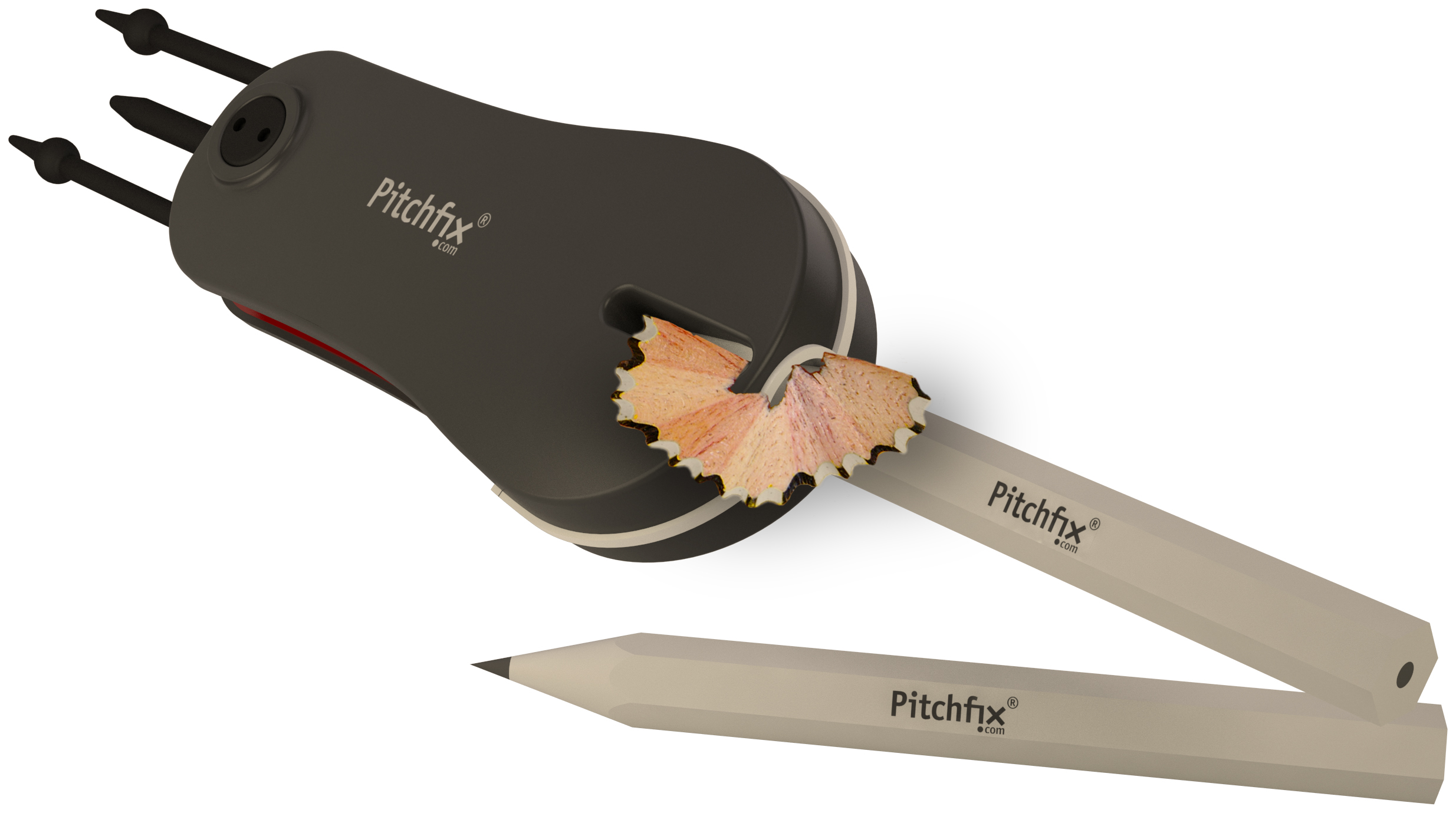 GOLF SWITCHBLADE DIVOT TOOL PITCHFIX FUSION 2.5 WITH REMOVEABLE BALL