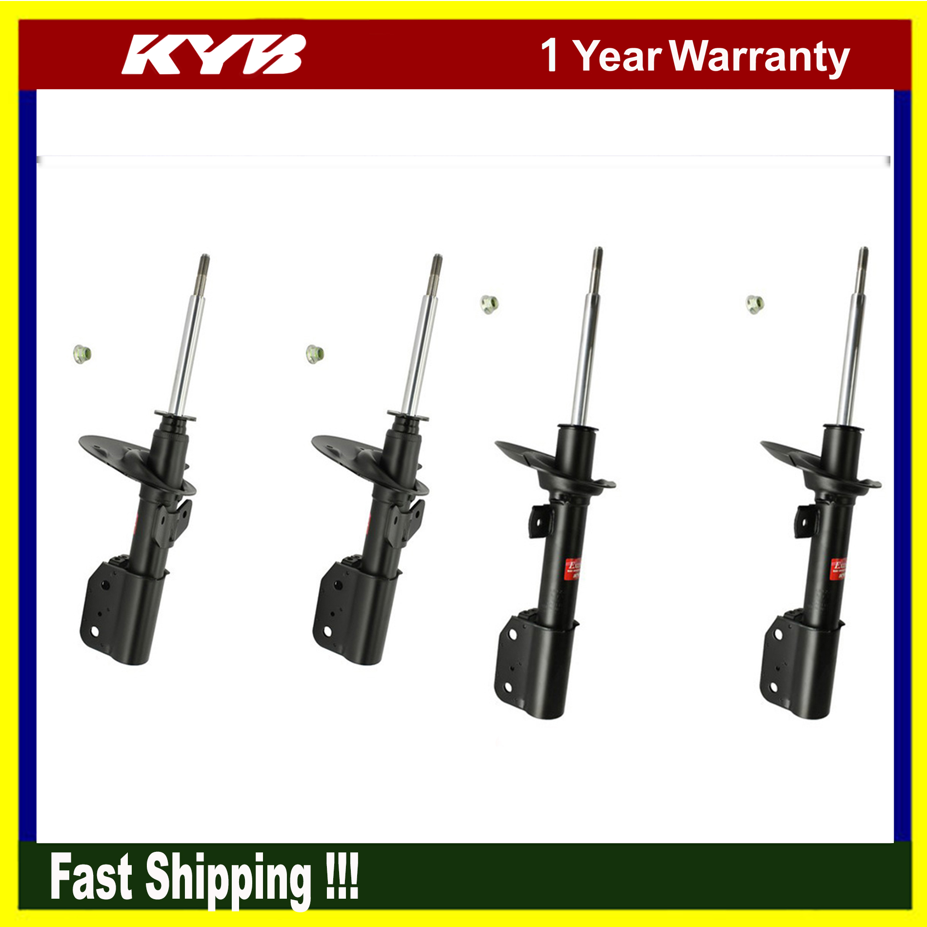 4 PCs KYB Suspension Struts Kits Fits 20052007 Pontiac Grand Prix Base
