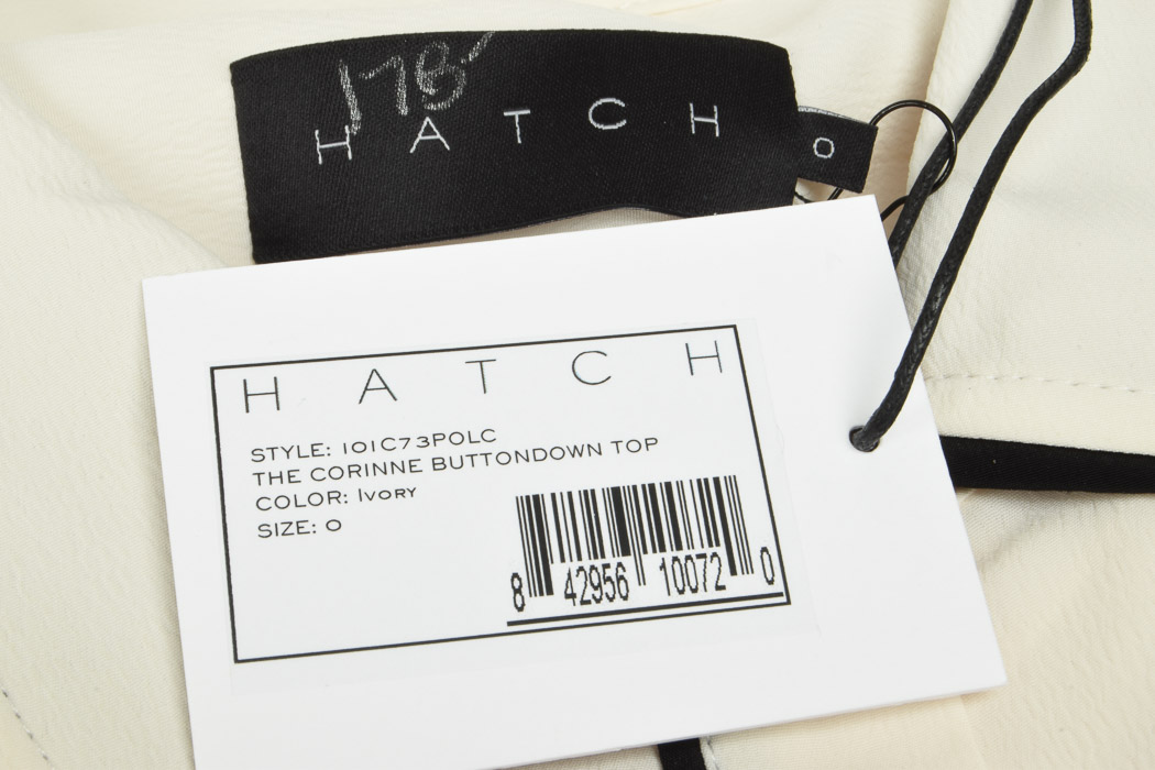 Hatch Maternity Corinne Contrast Button Blouse Top New 178 Ebay
